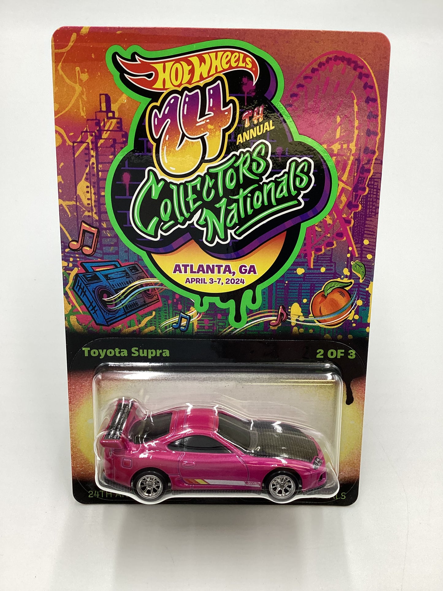 2024 Hot Wheels 24th Annual Collector Nationals Toyota Supra Pink 04729/06200