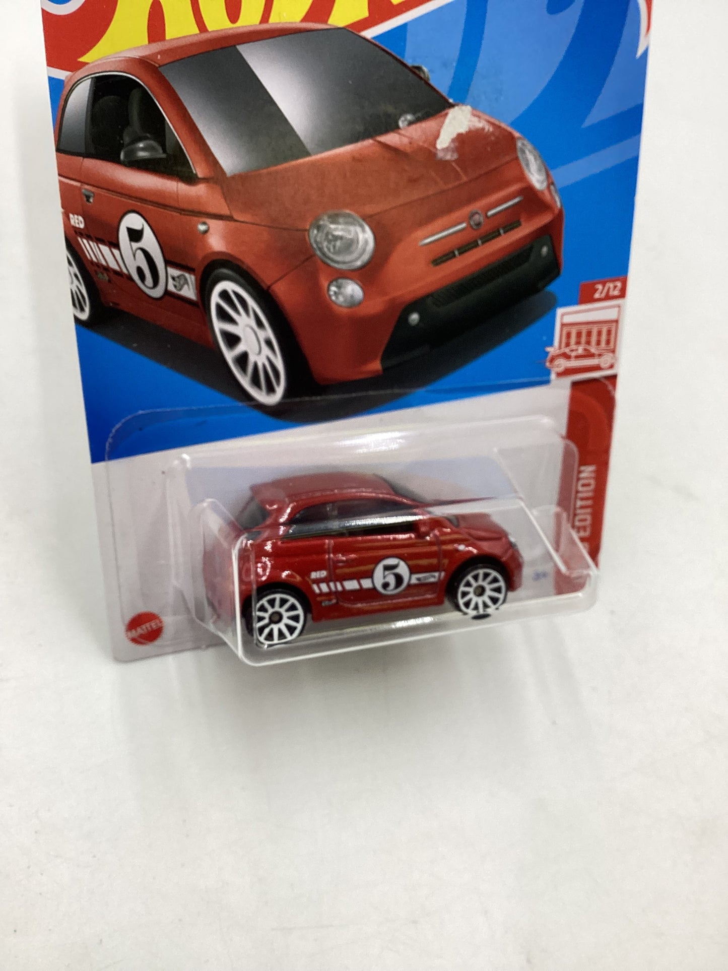 2024 Hot wheels Red edition #22 Fiat 500e Bad Card 150i