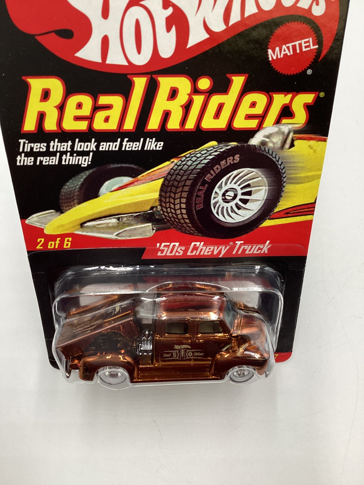 2007 Hot Wheels Real Riders RLC #8528/11000 Series 6 2/6 ‘50s Chevy Truck Copper W/Protector