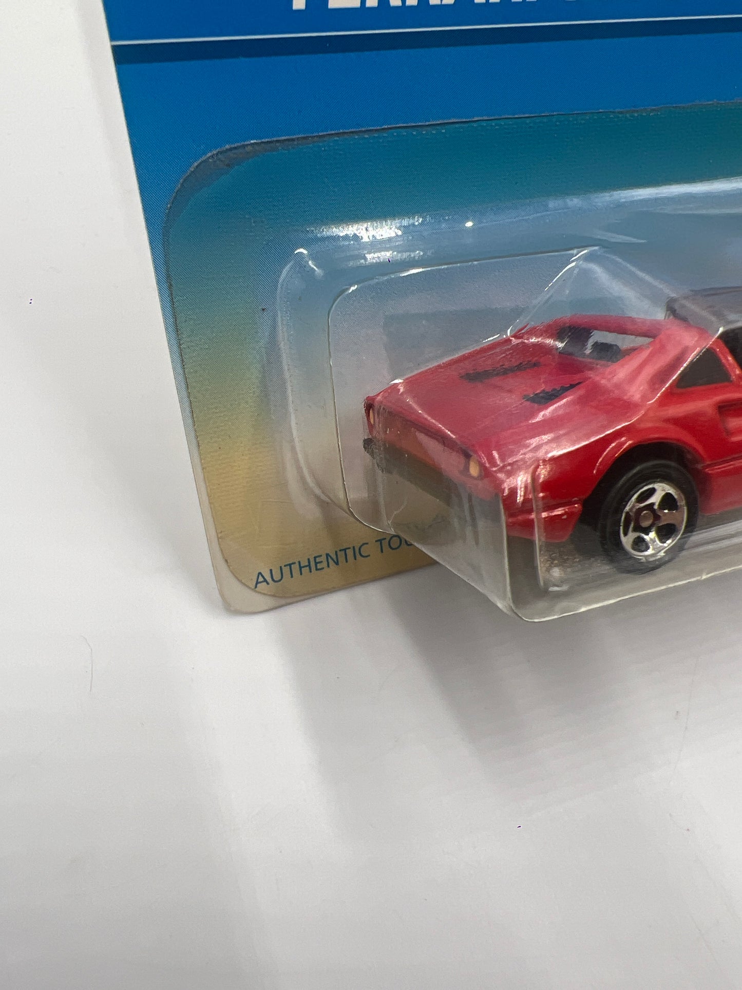 1996 Hot Wheels #496 Ferrari 308GTS Red *Yellowed Blister*