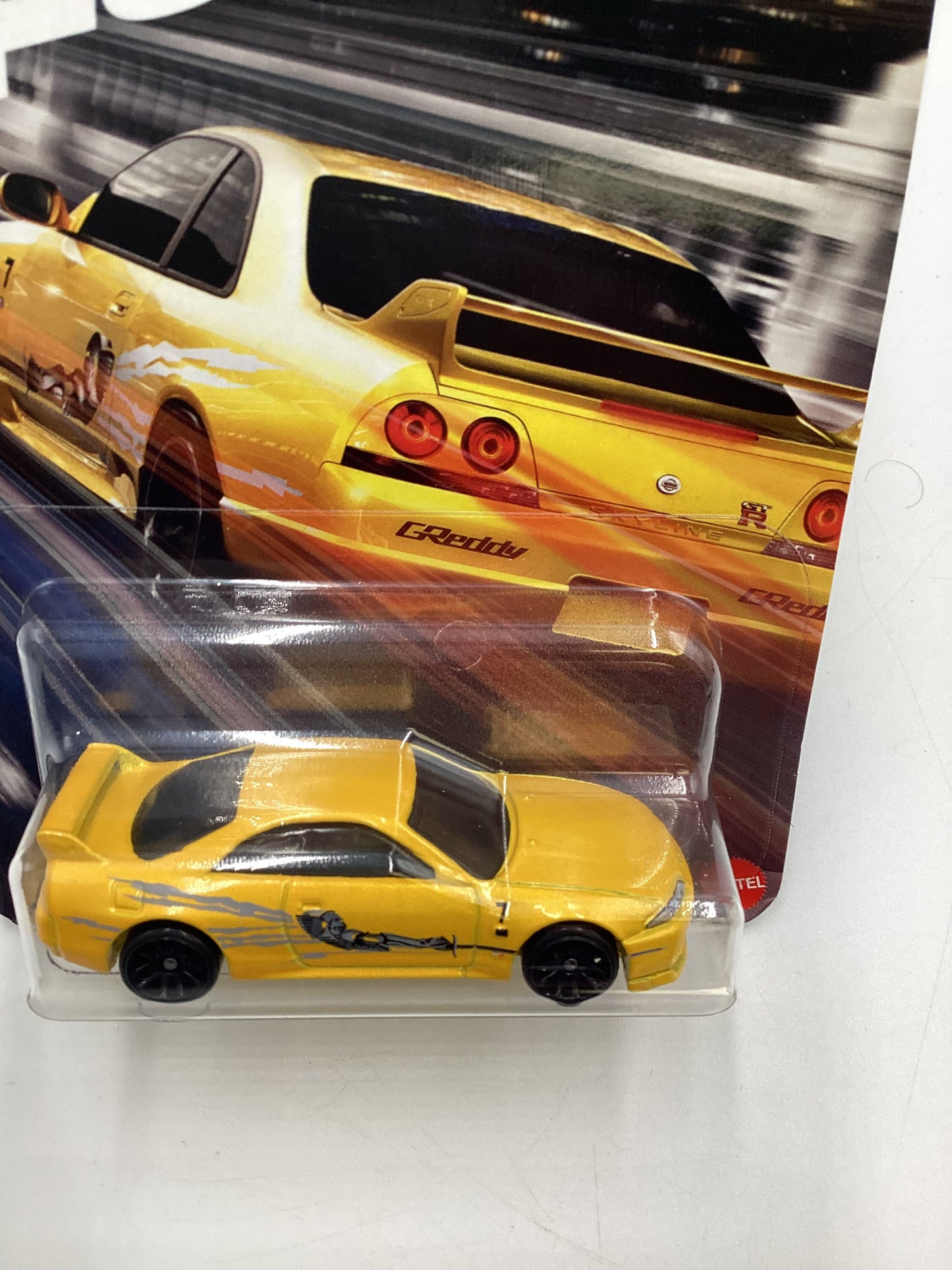 2024 Hot wheels Fast & Furious #1 Nissan Skyline GT-R BNR33 Small Blister Crack Bottom Left