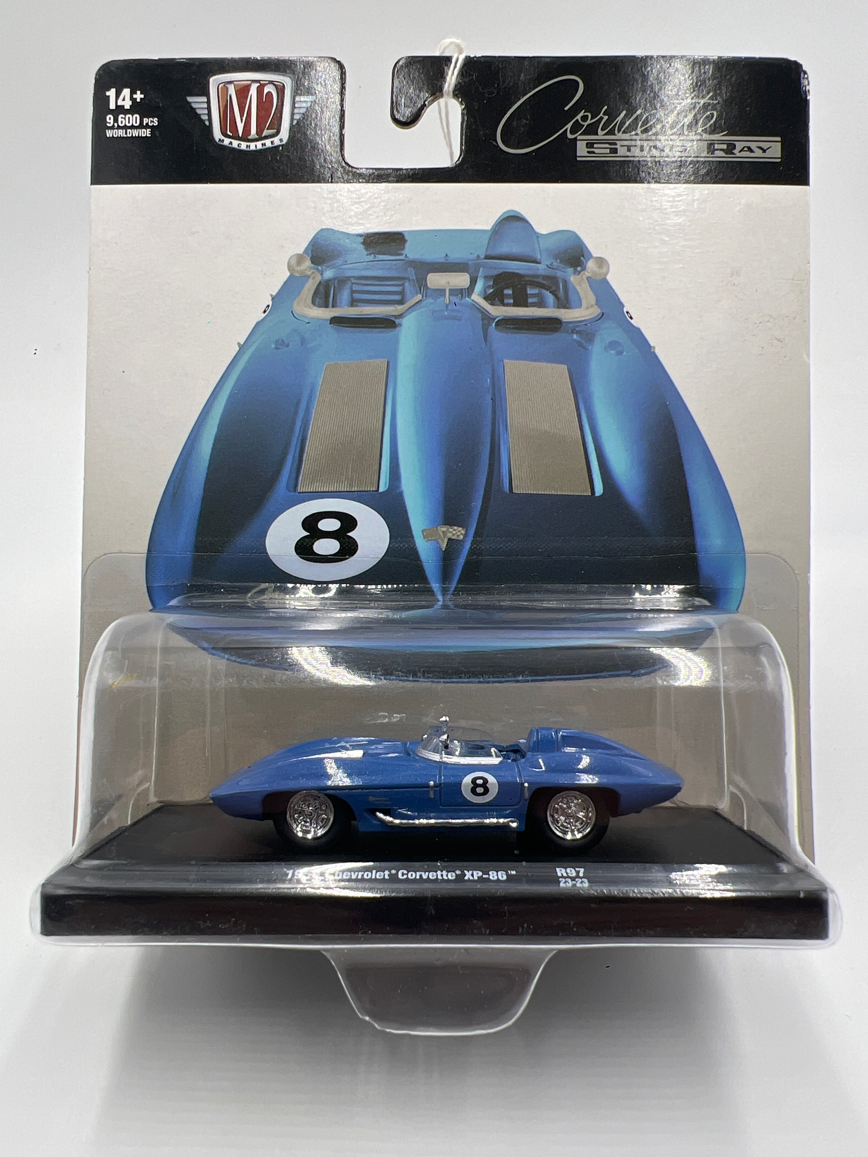 M2 Machines Auto Drivers 1959 Chevrolet Corvette XP-86 Blue R97