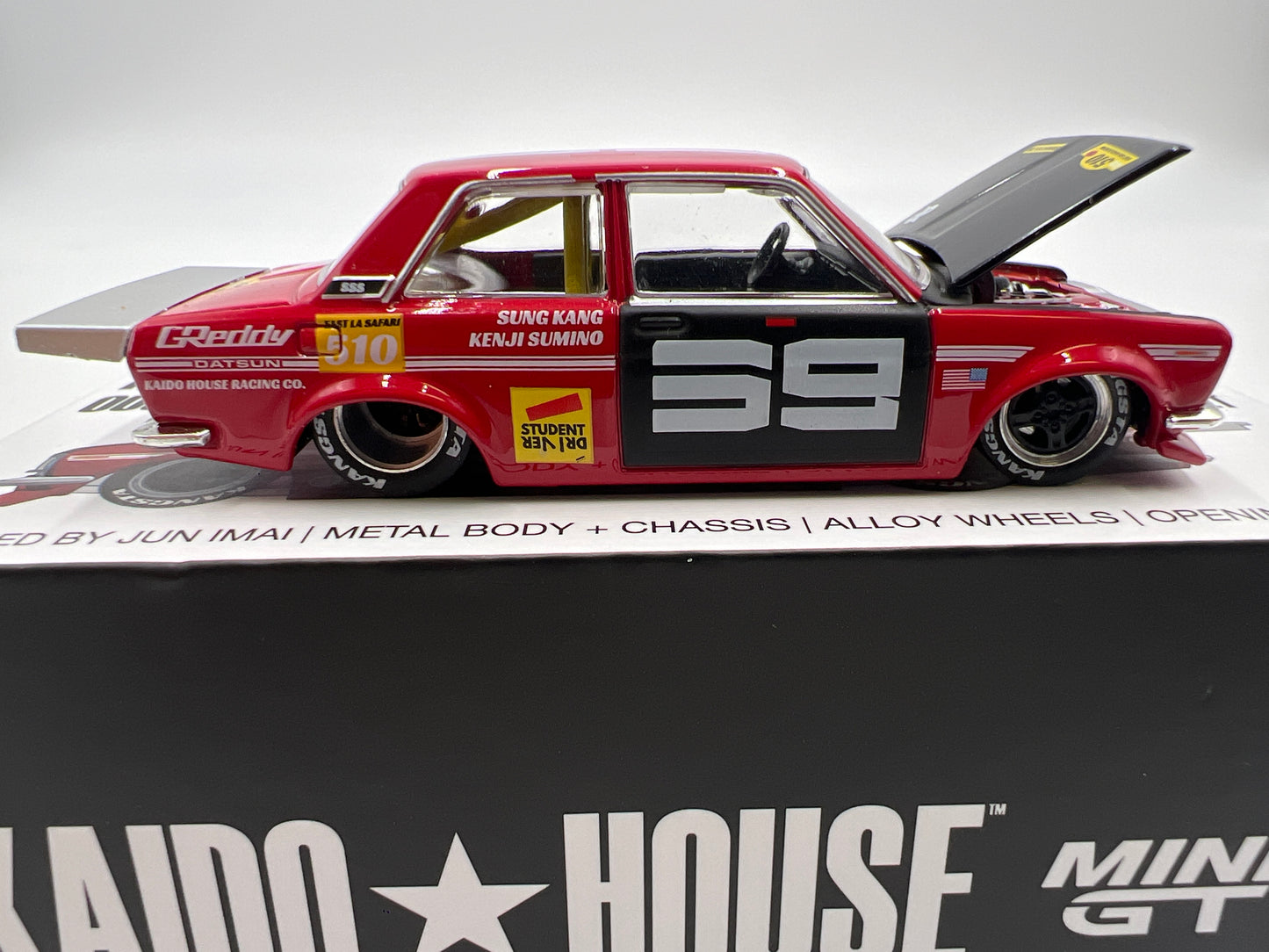 Mini GT Kaido House #003 Datsun 510 Pro Street SK510 Red