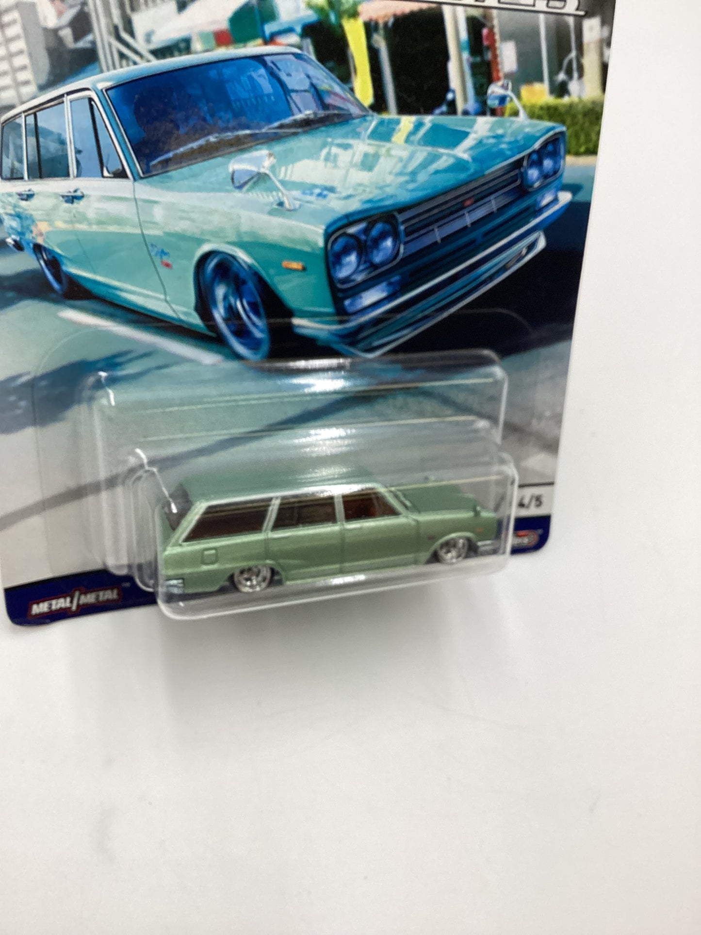 Hot wheels Car Culture Cargo Carriers #4 Nissan C10 Skyline Wagon Green