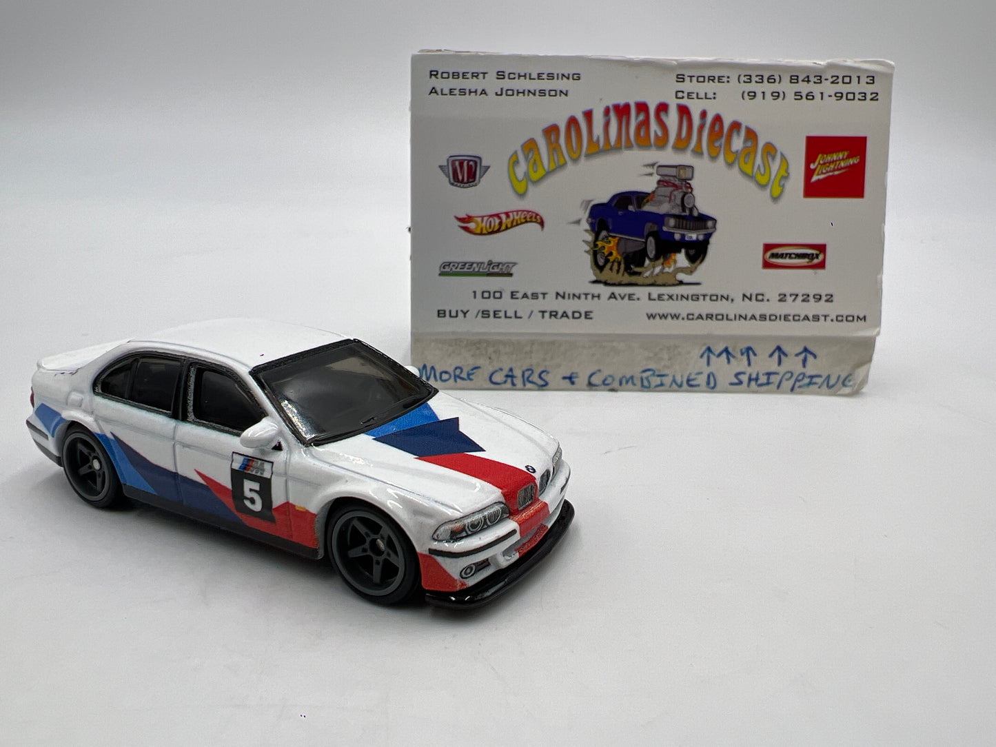 Hot Wheels Diorama Premium 2001 BMW M5 E39 White Loose