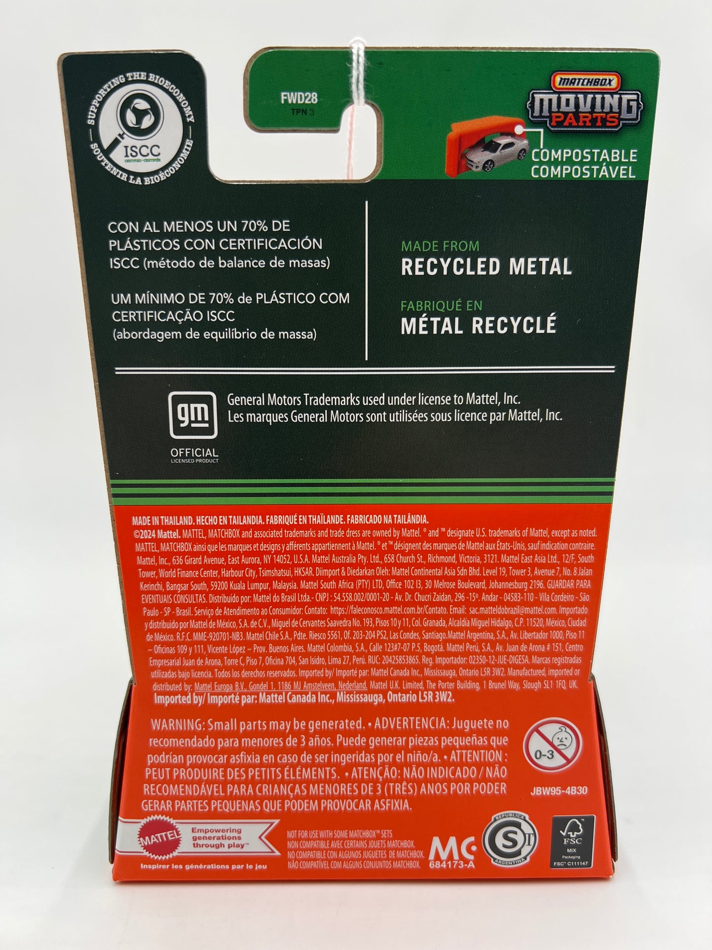 2025 Matchbox Moving Parts #16 1961 Chevy Corvair Rampside Pickup Red 167G