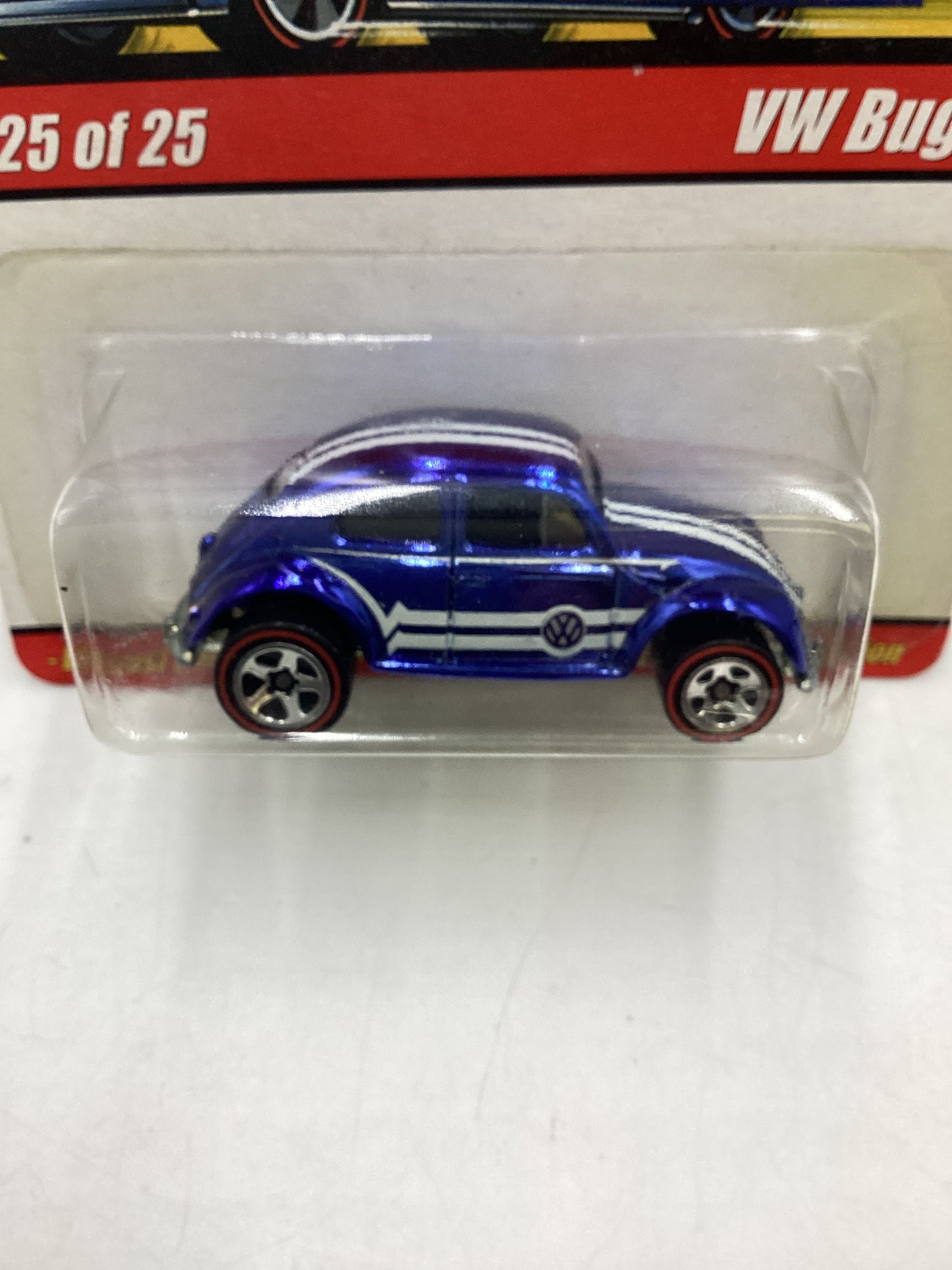 Hot wheels Classics series 1 #25 VW Bug Blue Rare Black Interior