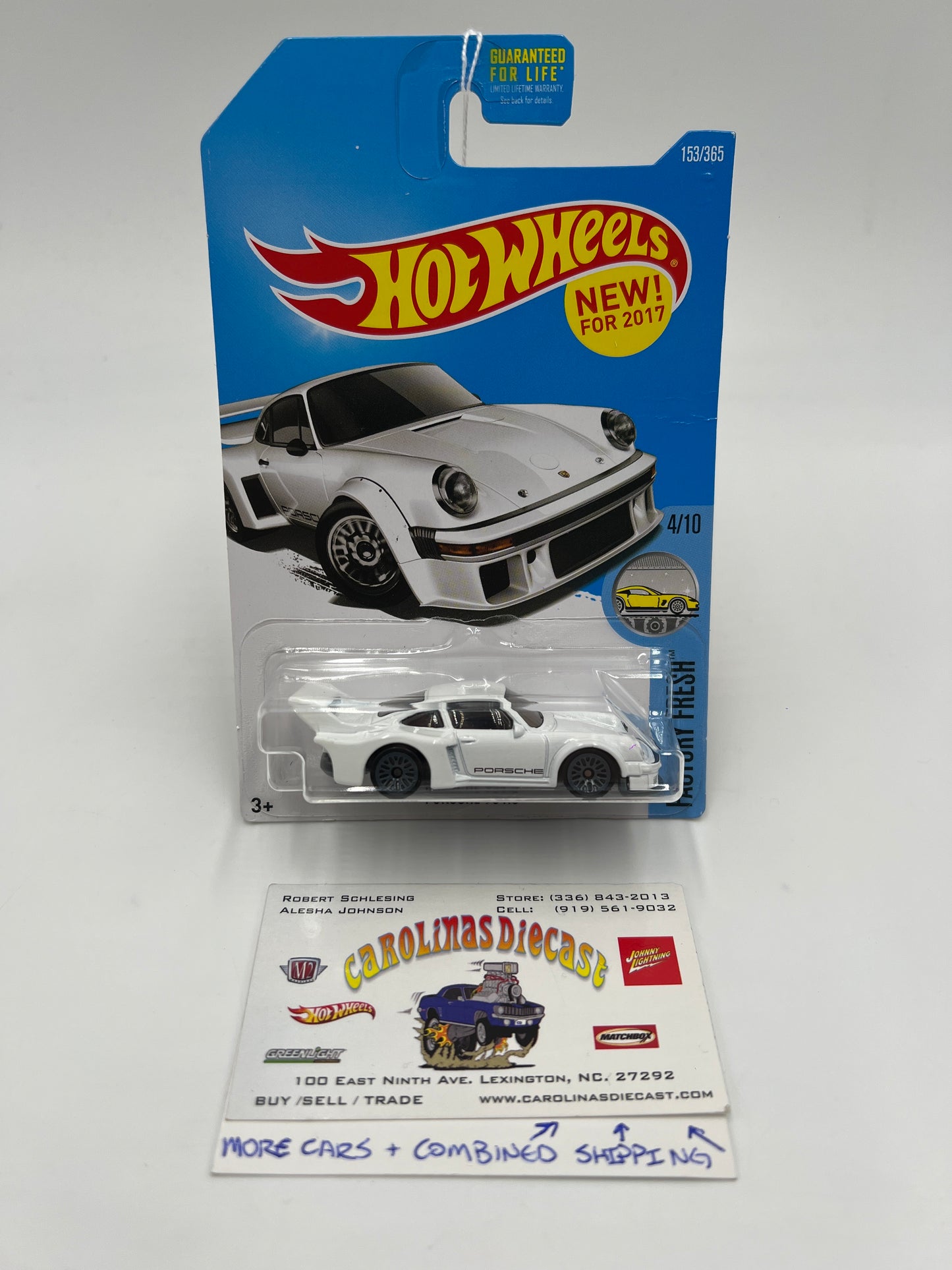 2017 Hot Wheels Factory Fresh #153 Porsche 934.5 White Card Not Perfect 100C