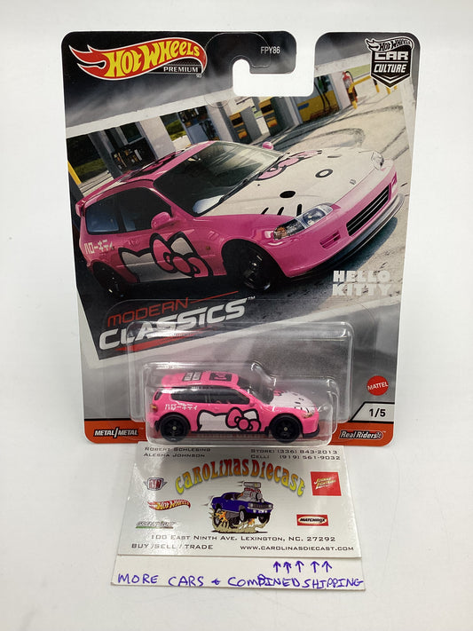 Hot Wheels Car Culture Modern Classics #1 Honda Civic EG Hello Kitty with protector