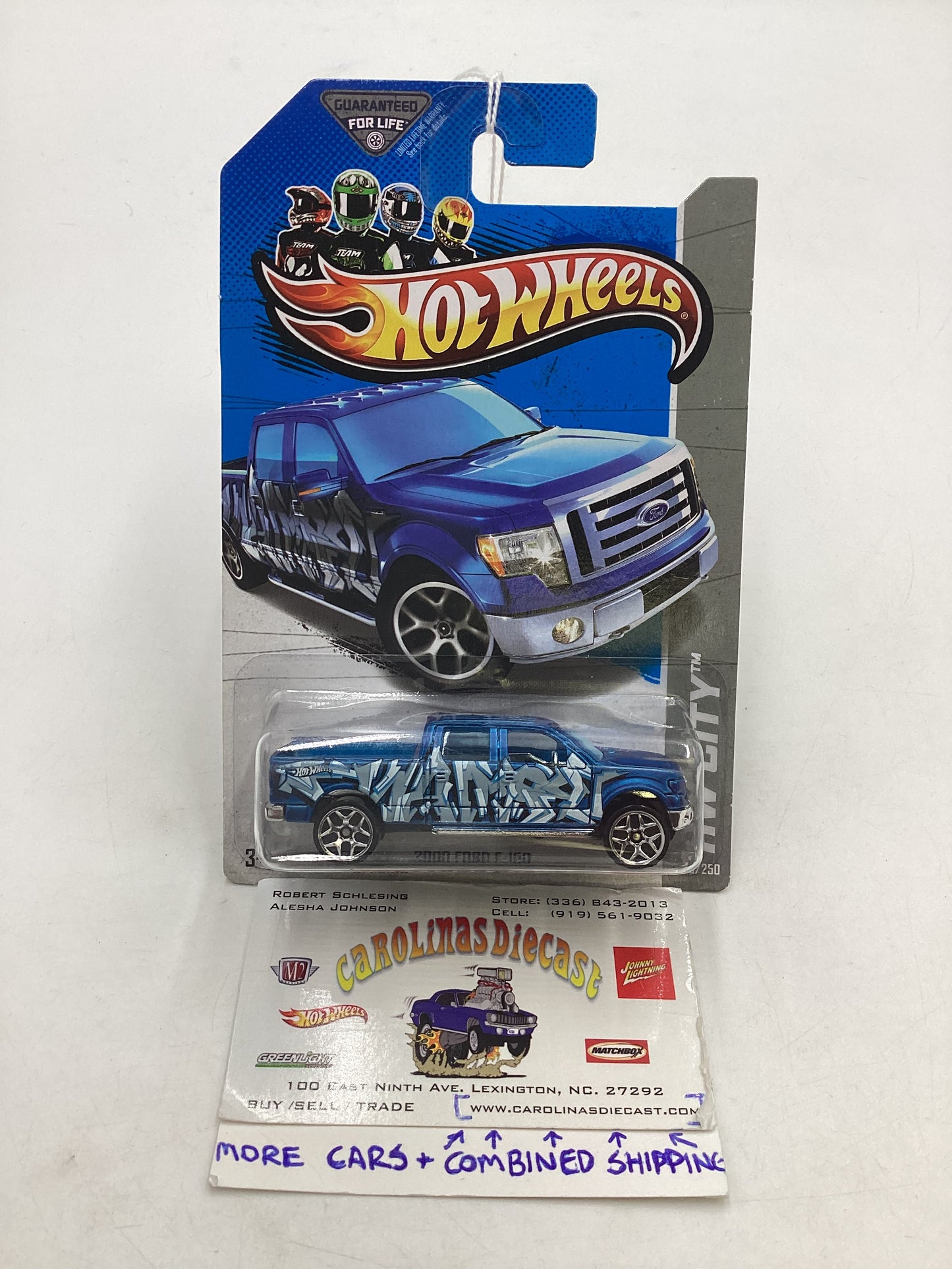 2013 Hot Wheels #38 2009 Ford F-150 Blue 28C