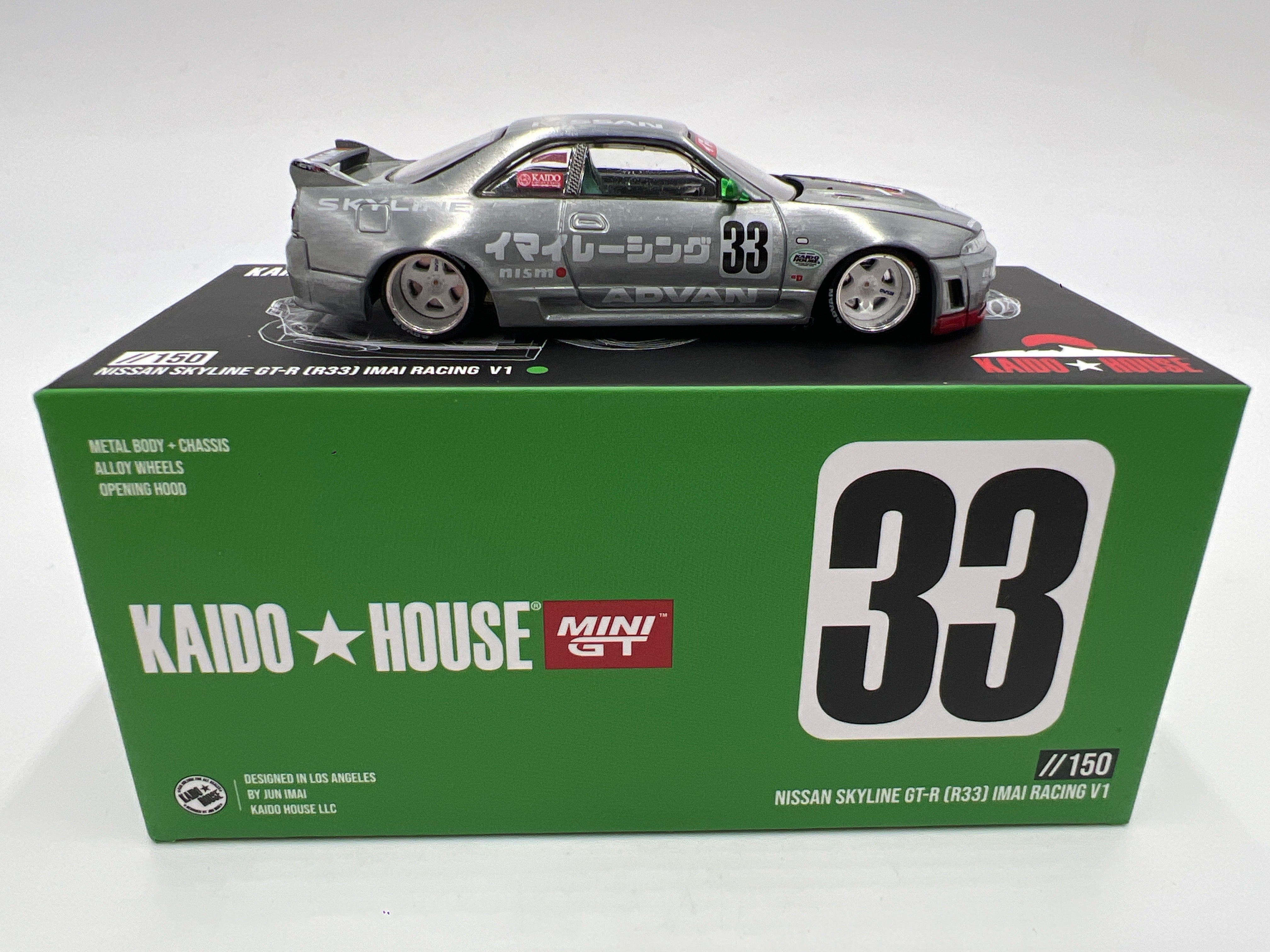 Mini GT Kaido House #150 CHASE Nissan Skyline GT-R R33 Imai Racing