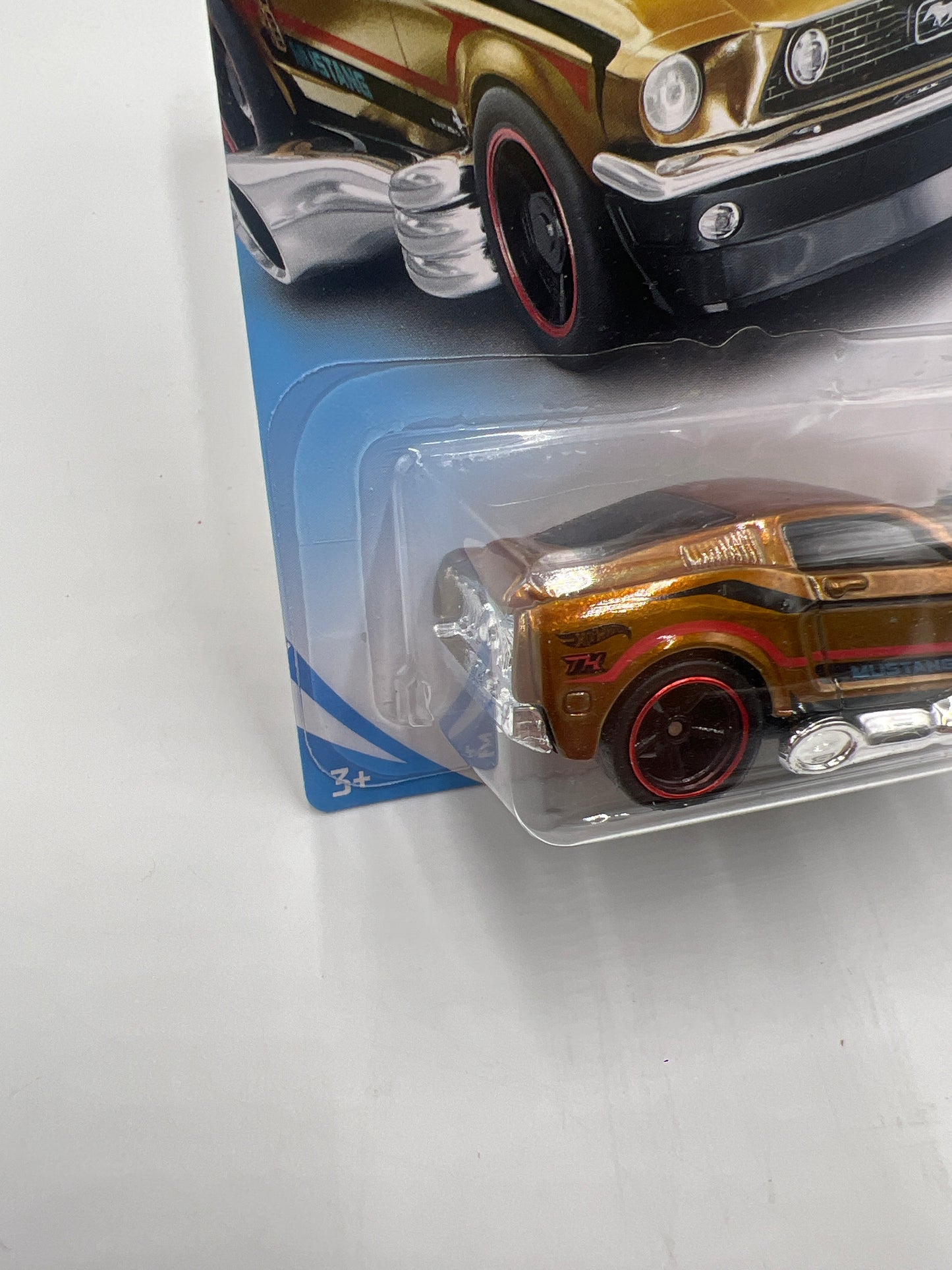 2018 Hot Wheels Super Treasure Hunt 68 Mustang Tooned W/Protector