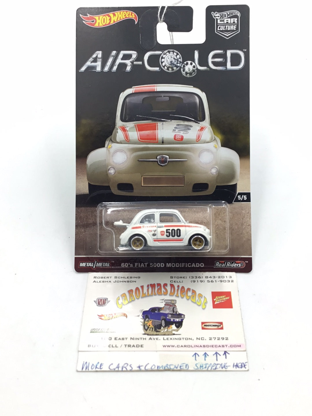 Hot wheels car culture air cooled 60’s Fiat 500D Modificado #5 F2