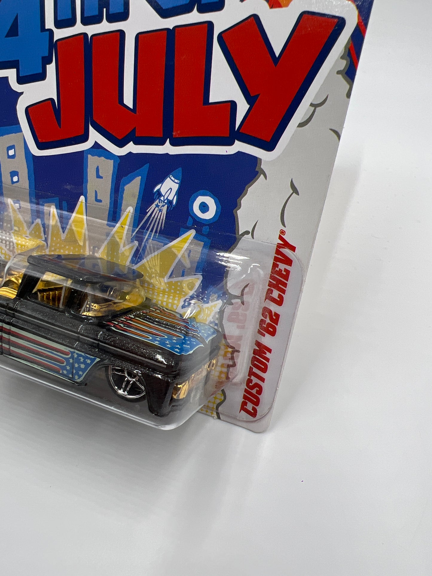 2012 Hot Wheels Kroger Exclusive 4th Of July #4 Custom 62 Chevy W/Peotector