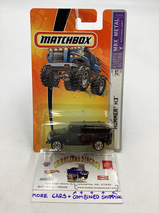 Matchbox MBX Metal #25 Hummer H3 Black 210C