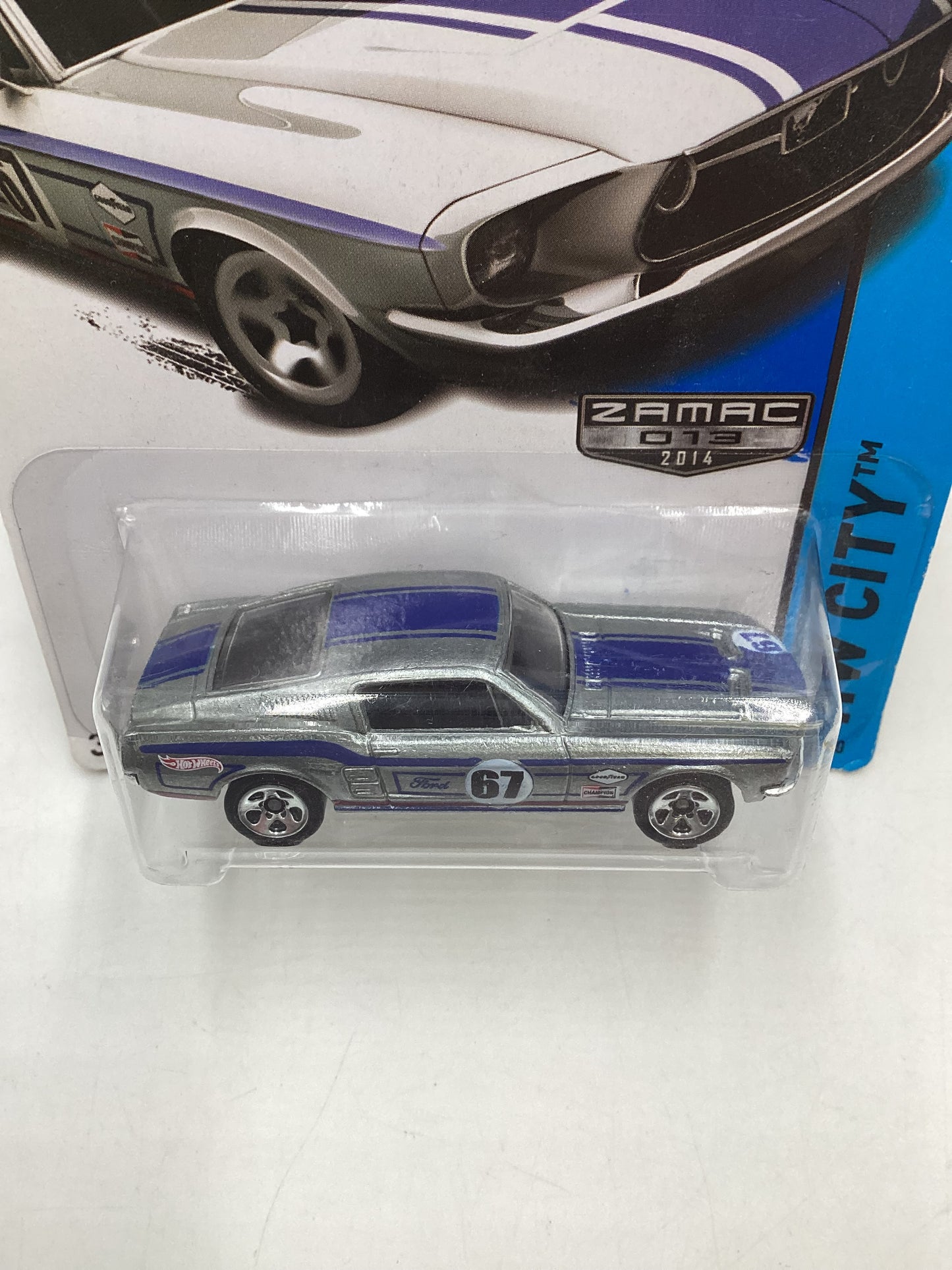 2014 Hot Wheels #098 Zamac 67 Custom Mustang 143C