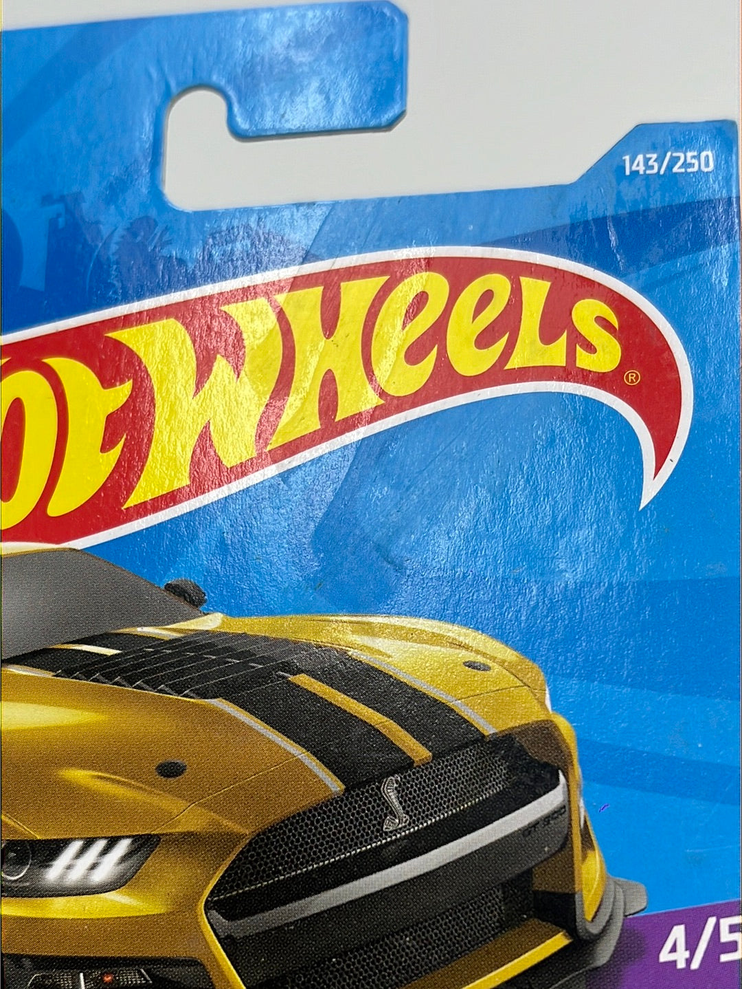 Hot Wheels 2021 Super Treasure Hunt 2020 Ford Mustang Shelby GT500 #143 W/Protector