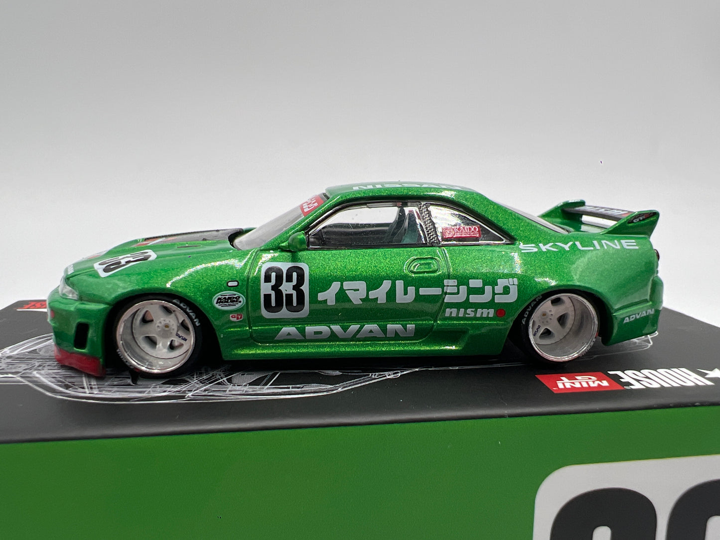 Mini GT Kaido House #150 Nissan Skyline GT-R R33 Imai Racing V1 Green