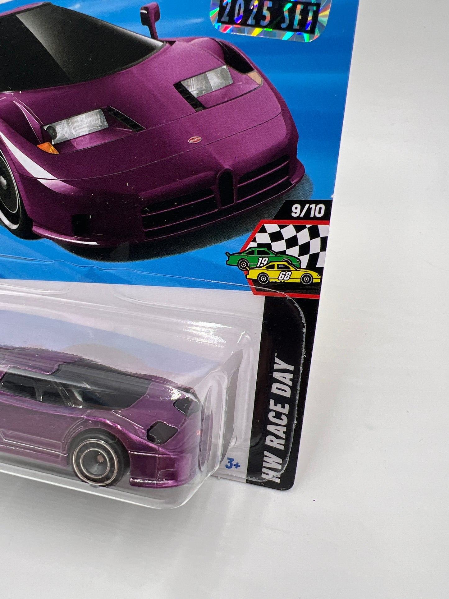 2025 Hot Wheels Factory Sealed Super Treasure Hunt #221 94 Bugatti EB110 SS Purple W/Protector
