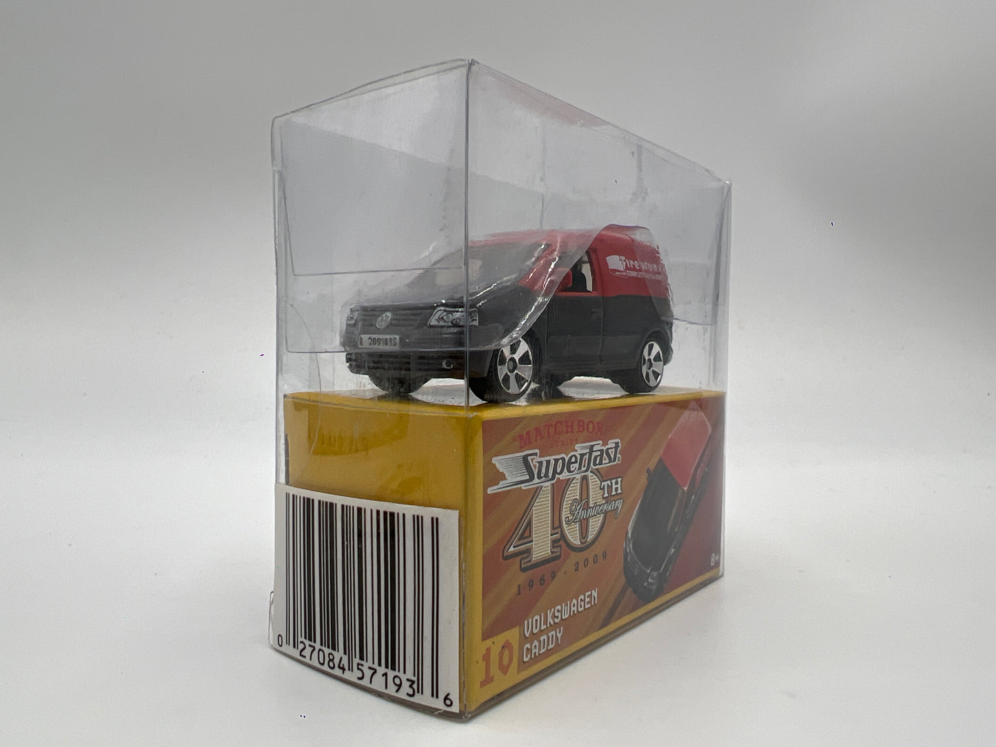 Matchbox Superfast 40th Anniversary #10 Volkswagen Caddy Firestone Black/Red