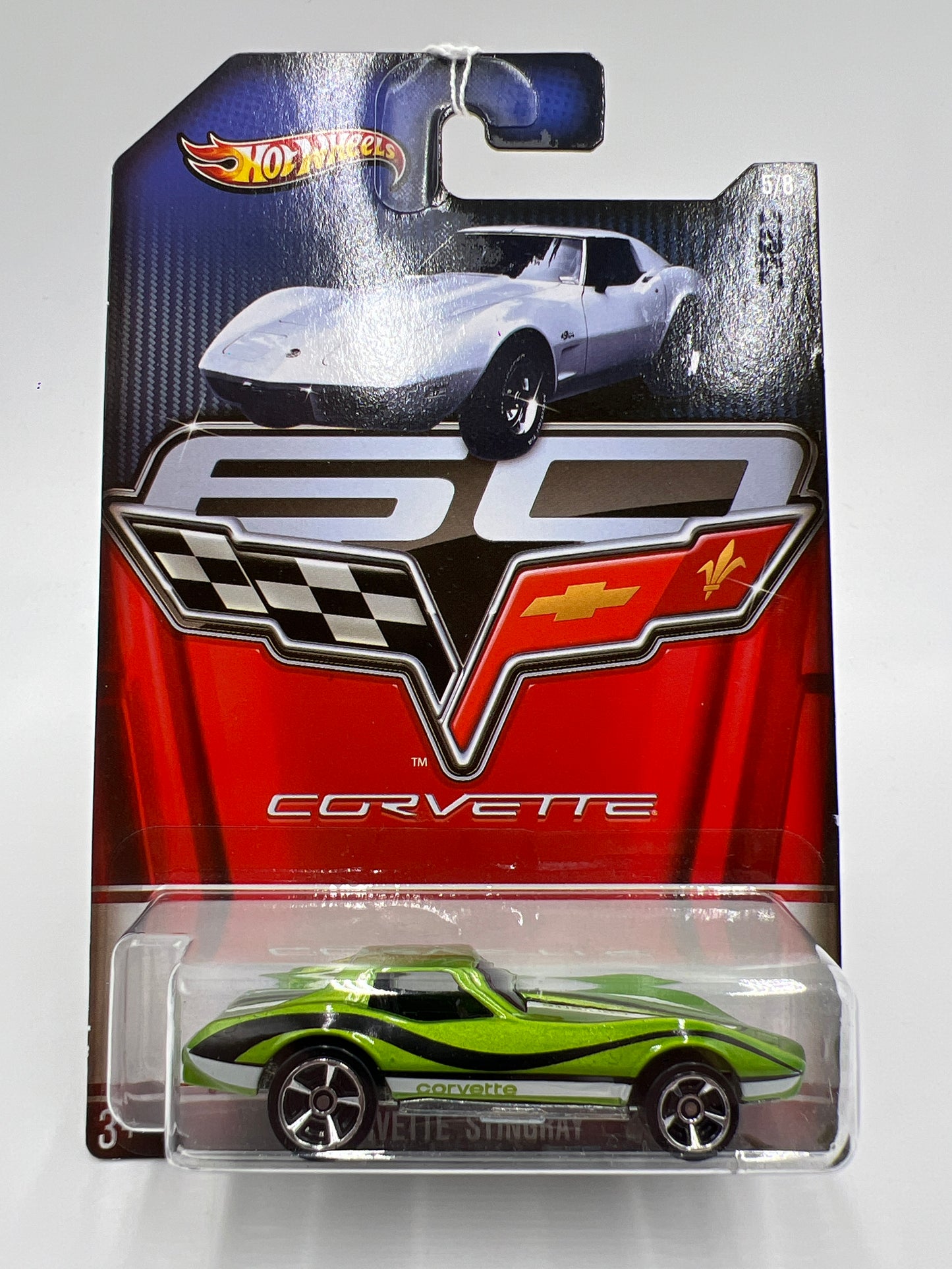 Hot Wheels Corvette 60th Anniversary #5 Corvette Stingray Green 161B