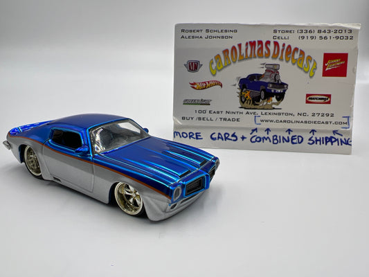 Jada Toys Big Time Muscle 1970 Pontiac Firebird Blue/Silver Loose