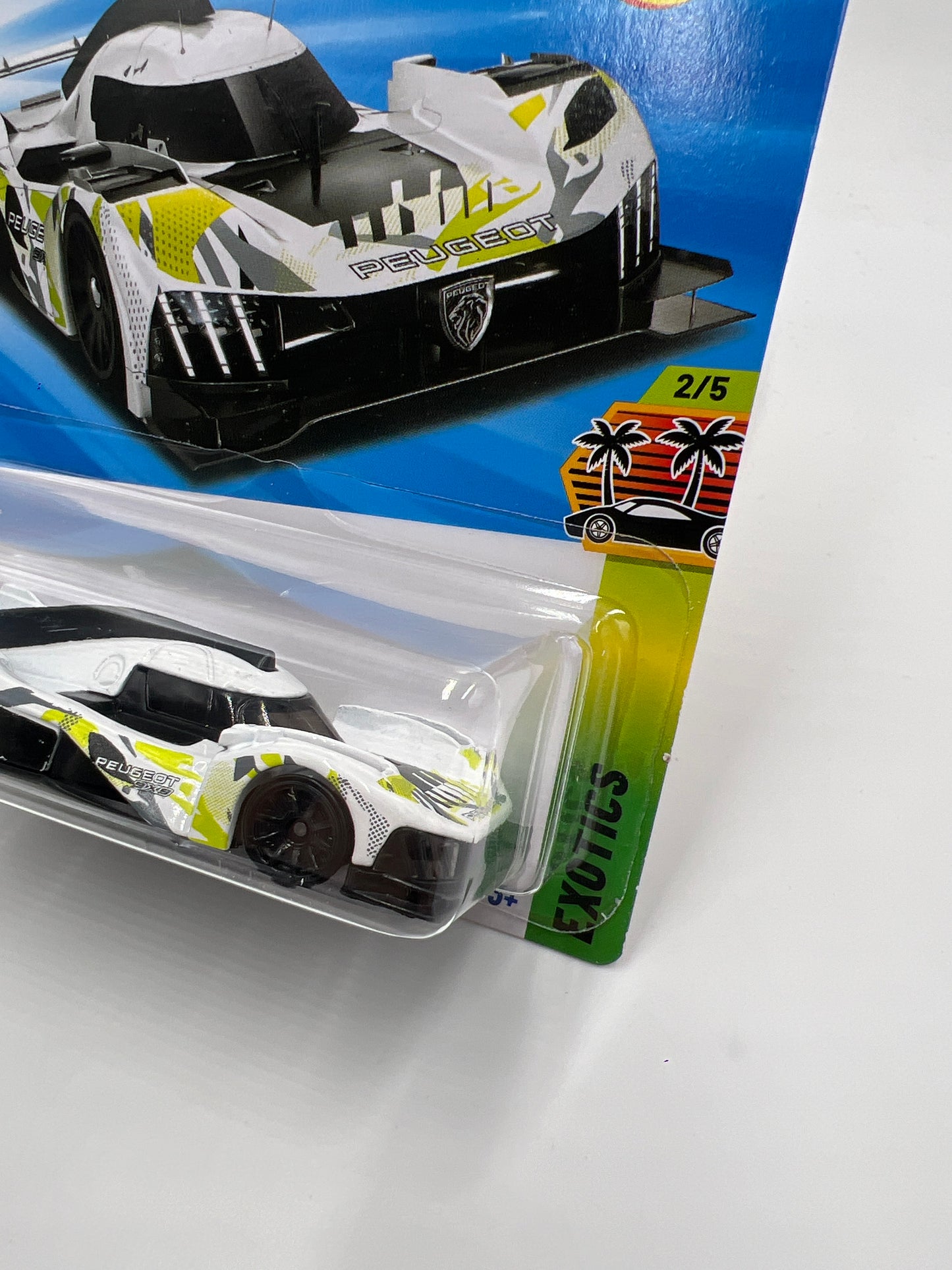 2025 Hot Wheels M Case Exotics #174 Peugeot 9x8 Hypercar White 61B