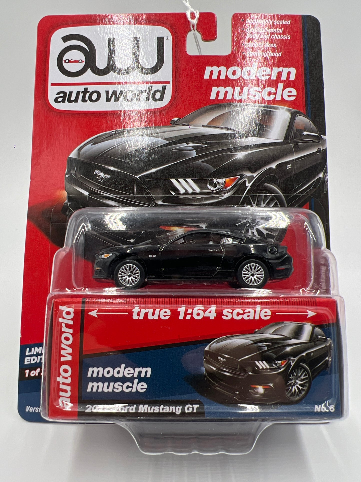 Auto World Modern Muscle Premium Series 3 Version B 2017 Ford Mustang GT Black 1/2500