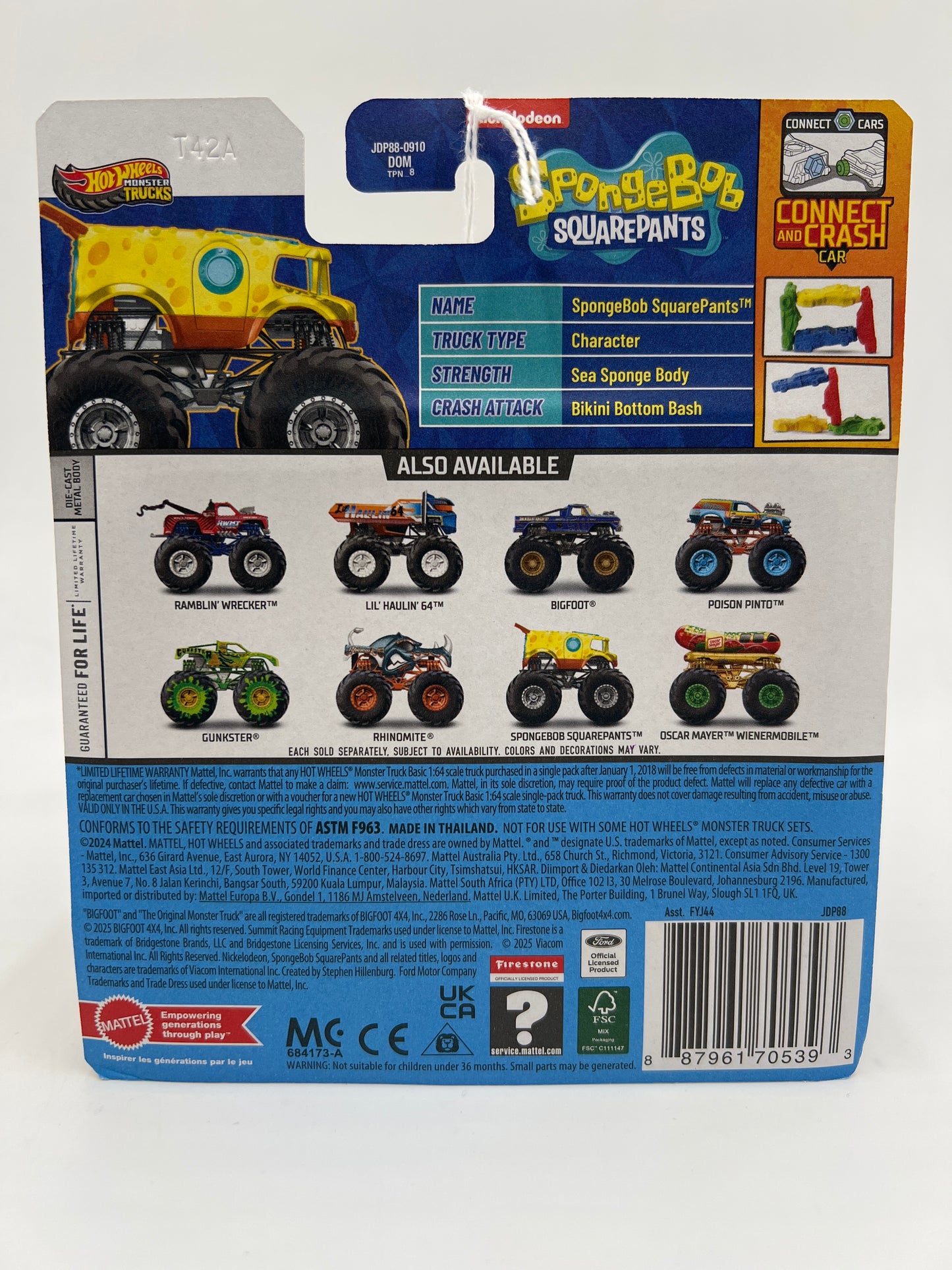 2025 Hot Wheels Monster Trucks SpongeBob SquarePants 127A