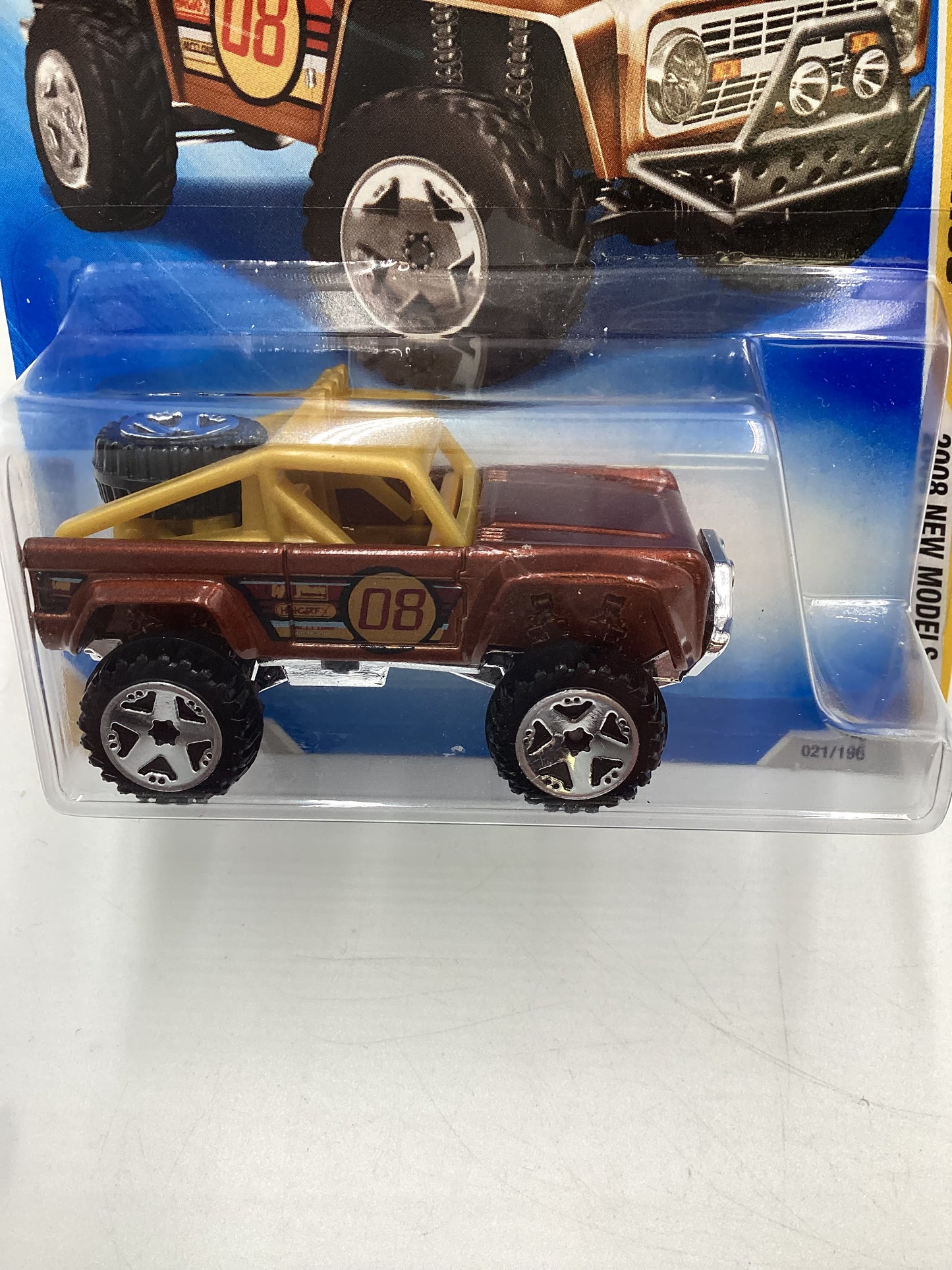 2008 Hot Wheels New Models #21 Custom Ford Bronco Brown 28C