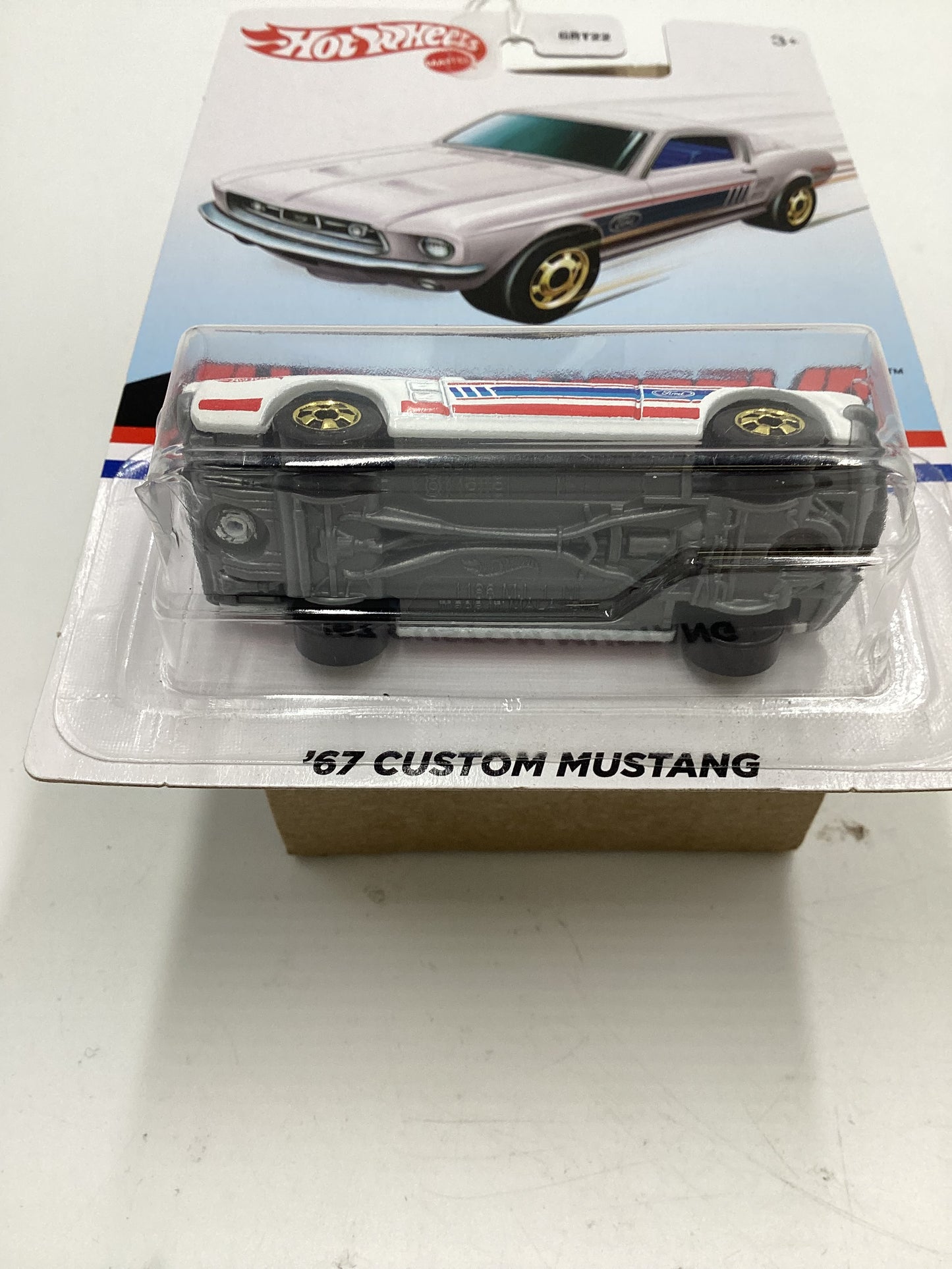 Hot Wheels Target Exclusive Flying Customs 67 Custom Mustang White Cracked Blister