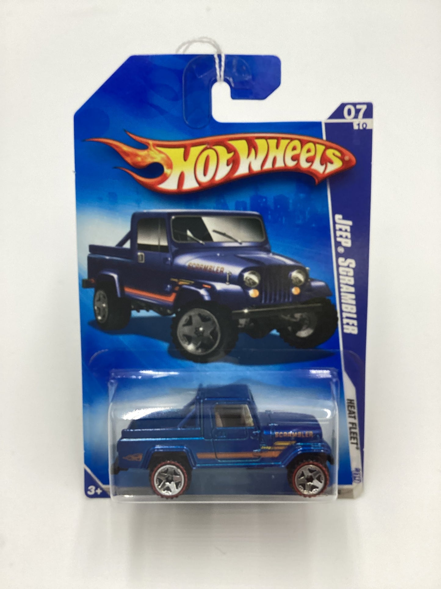 2009 Hot Wheels #123 Jeep Scrambler Blue Redline Tires Walmart Exclusive 237F