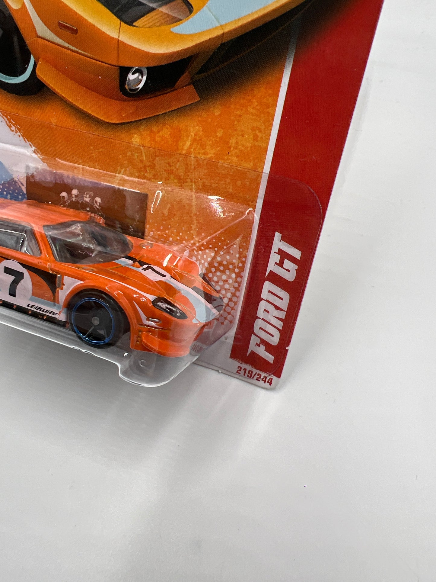 2011 Hot Wheels Thrill Racers Raceway #219 Ford GT Orange Instant Win Card