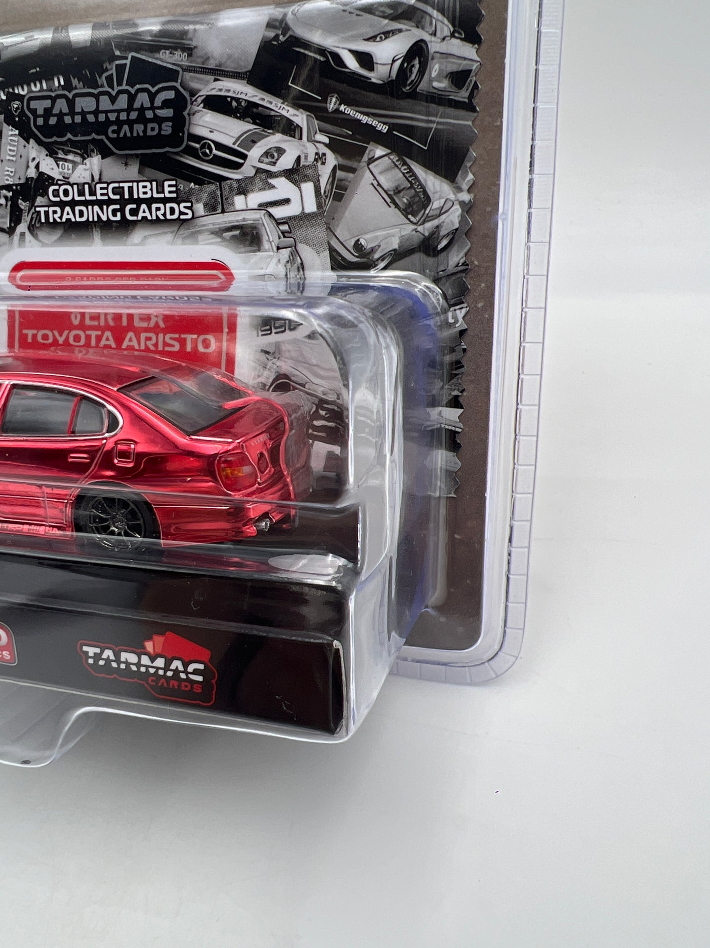 Tarmac Works Mijo Exclusives #81 CHASE VERTEX Toyota Aristo JZS161 W/Trading Cards