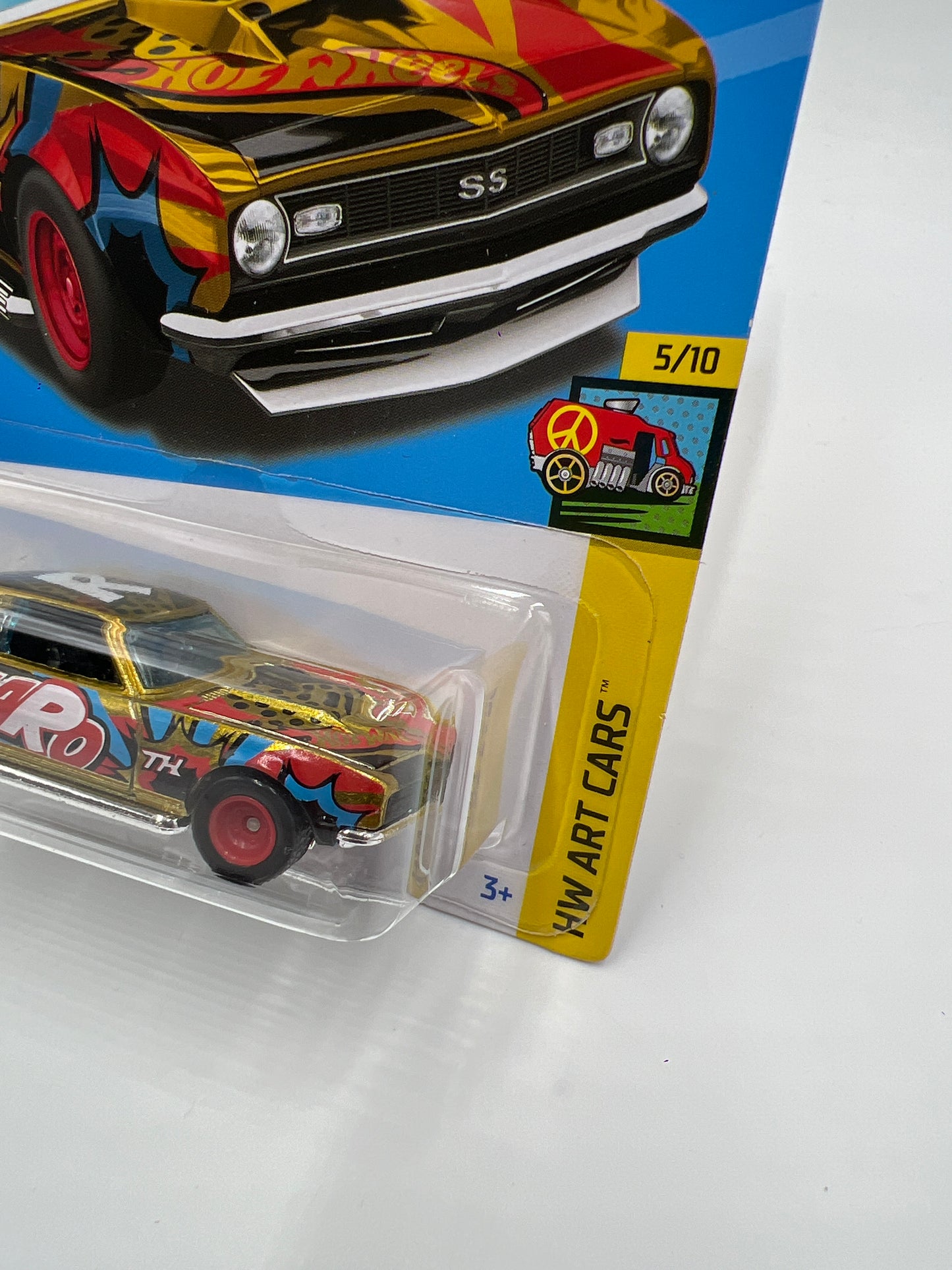 2023 Hot Wheels Super Treasure Hunt #63 68 Copo Camaro Gold W/Protector