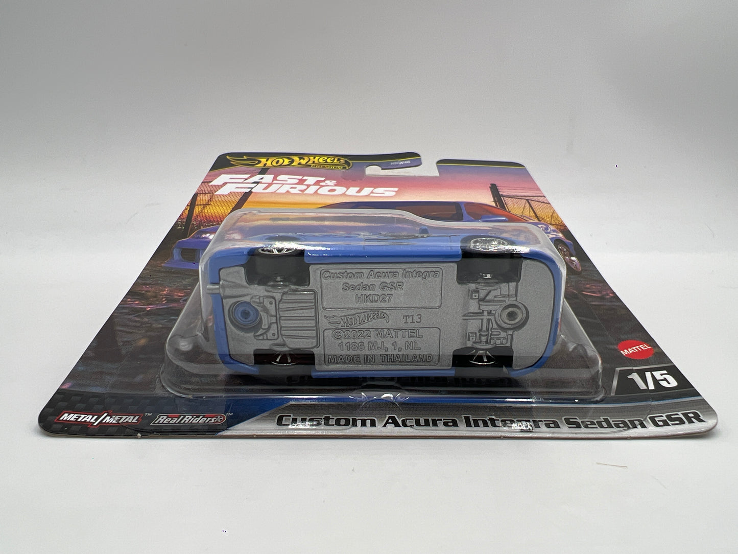 Hot Wheels Gold Label Premium Fast & Furious #1 Custom Acura Integra Sedan GSR Blue 249F