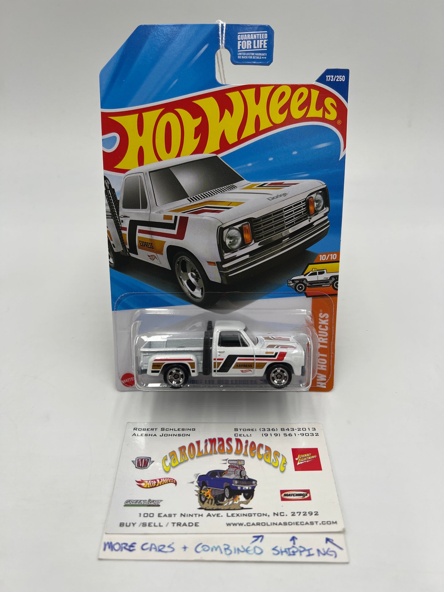 2025 Hot Wheels H Case HW Hot Trucks #173 1978 Dodge Lil Red Express Truck White 40B