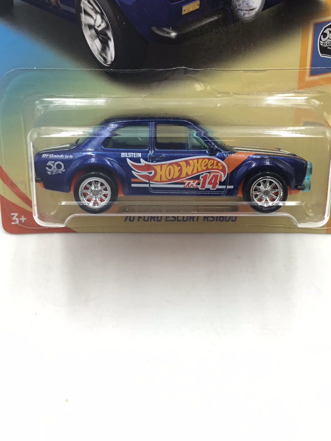 2018 hot wheels super treasure hunt 70 Ford escort RS1600 Factory Sealed sticker W/Protector