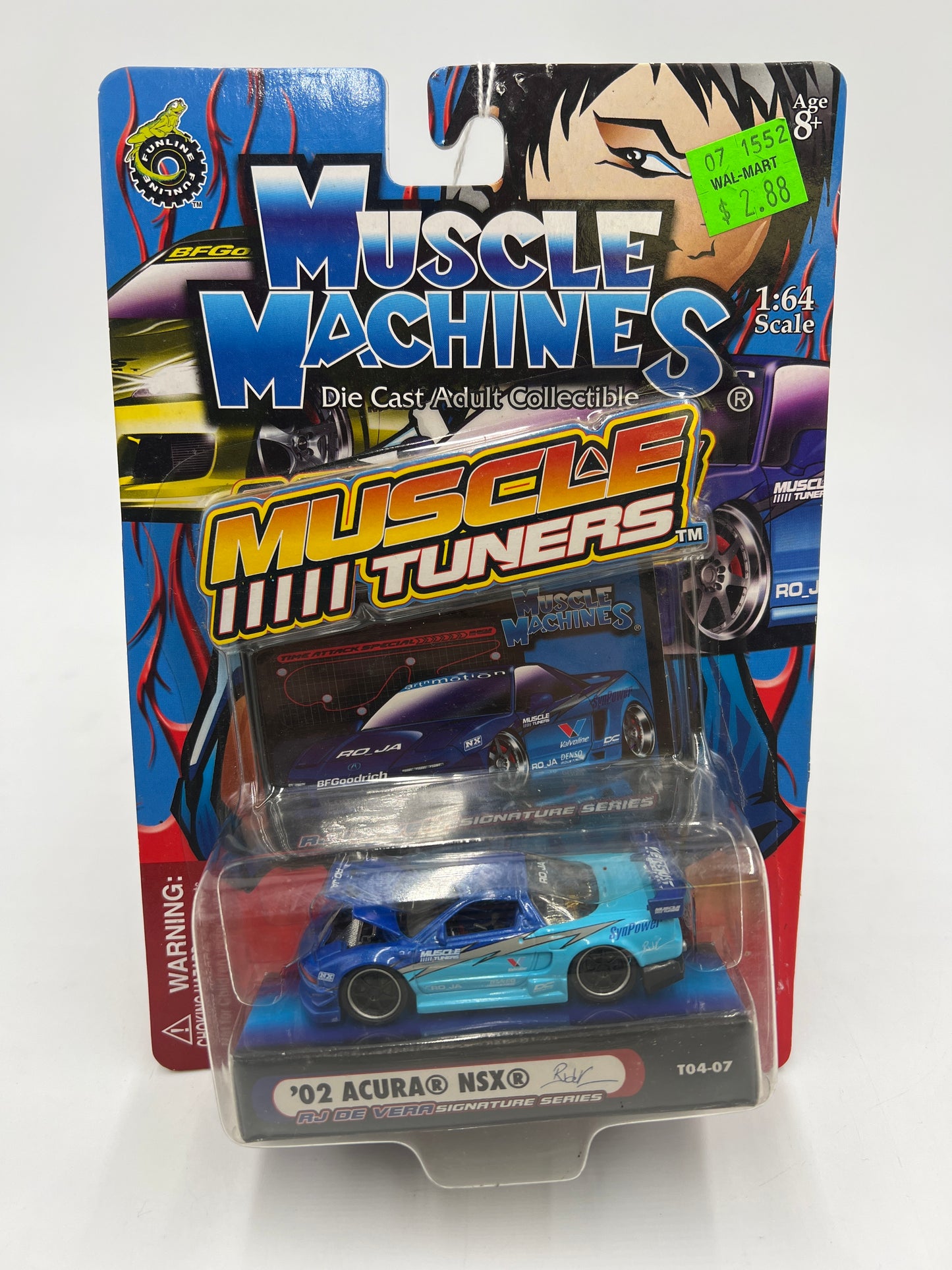 Muscle Machines Muscle Tuners 02 Acura NSX Blue *See Desc*