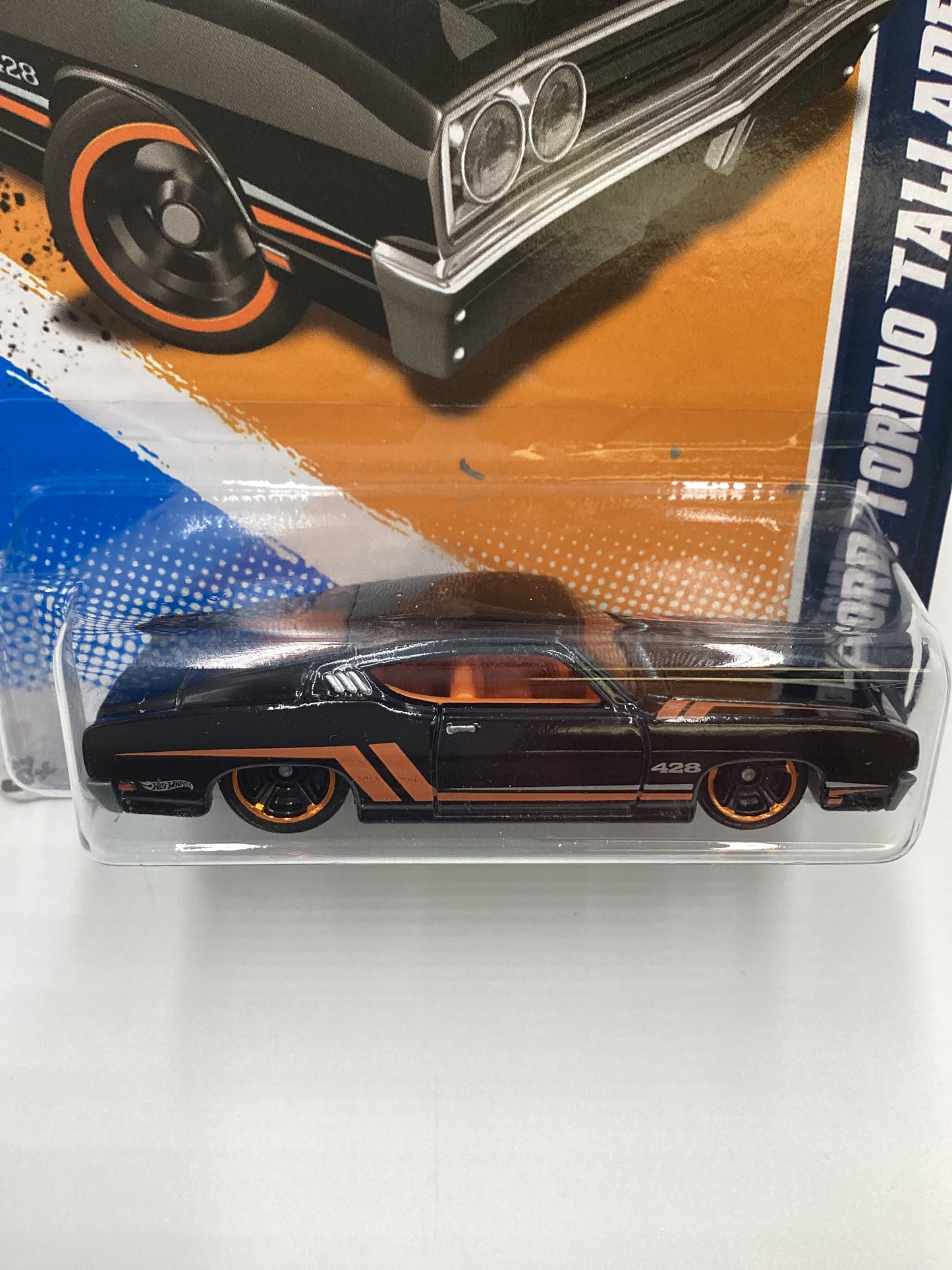 2012 Hot Wheels Ford #111 69 Ford Torino Talledega Black 27C