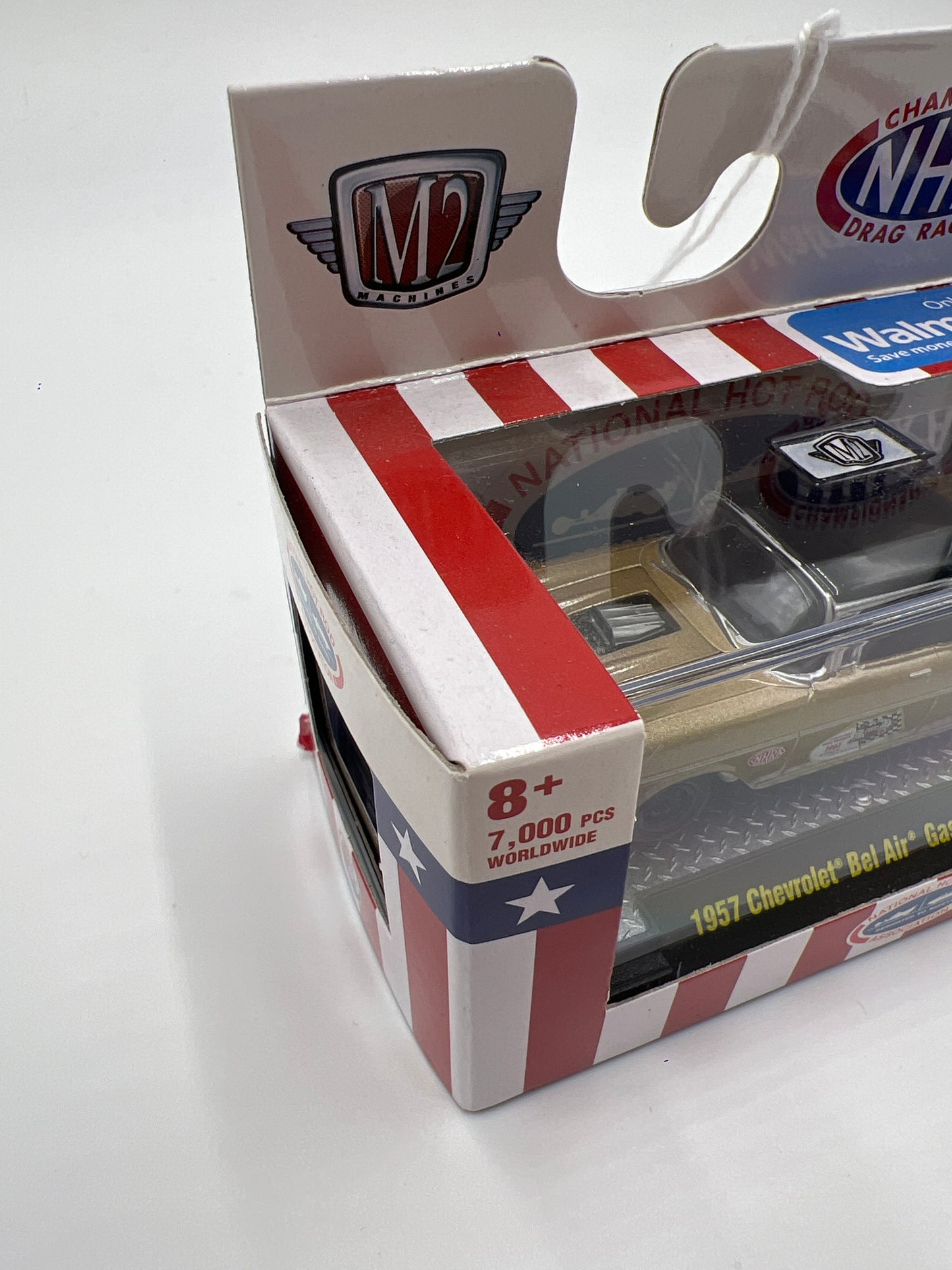 M2 Machines Walmart Exclusive NHRA 1957 Chevrolet Bel Air Gasser Gold WMTS13