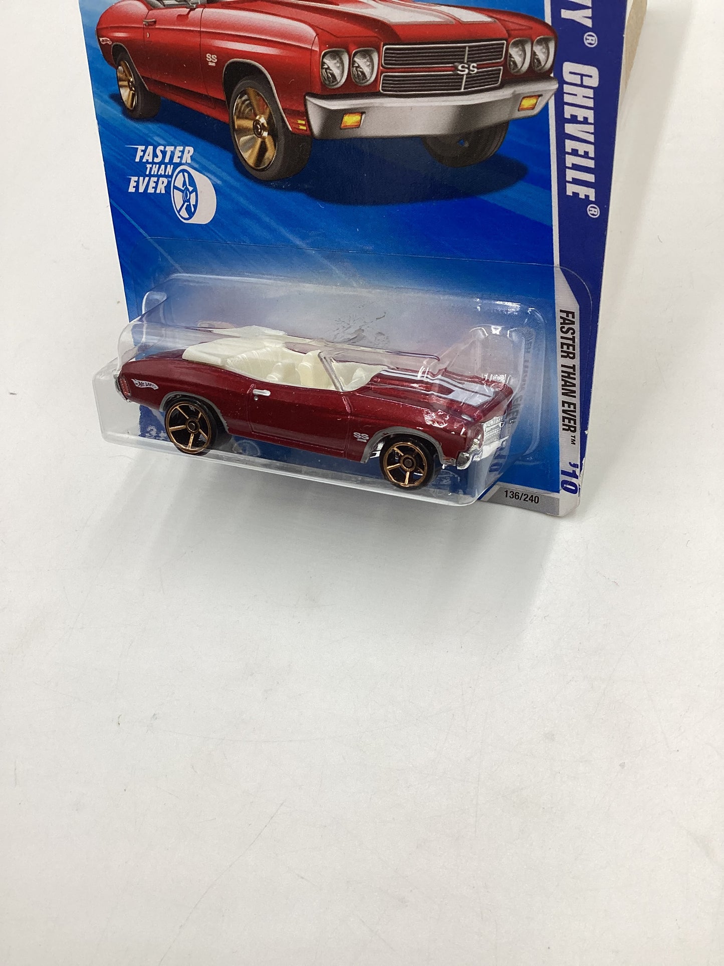 2010 Hot Wheels Faster Than Ever #136 ‘70 Chevy Chevelle Red fte 7B