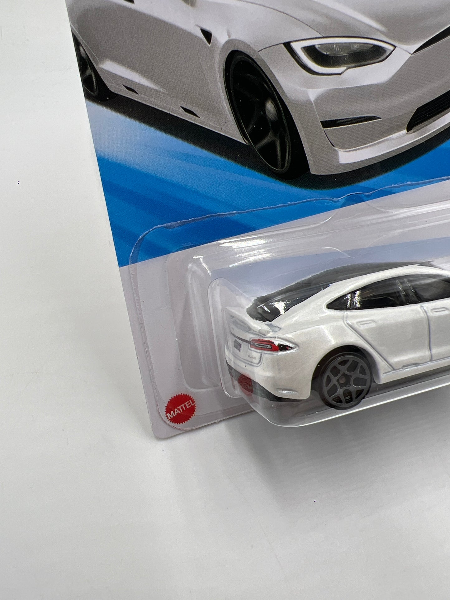 2025 Hot Wheels F Case HW EV #9 Tesla Model S Plaid White 48H
