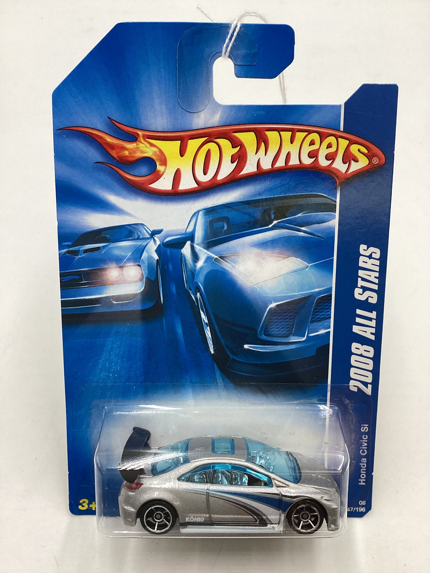 2008 Hot wheels #47 Kmart Exclusive Silver Honda Civic Si