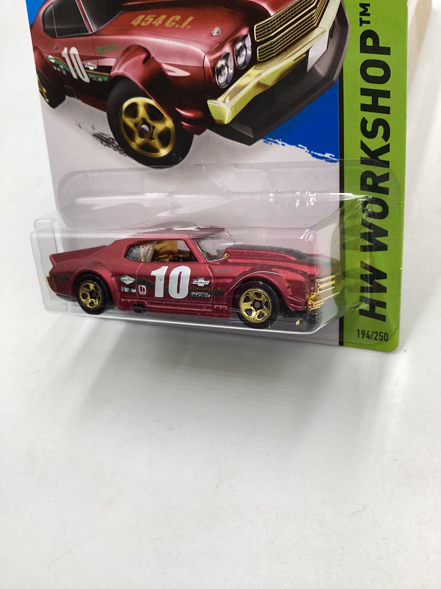 2015 Hot Wheels Workshop #194 70 Chevy Chevelle Satin Red 11H
