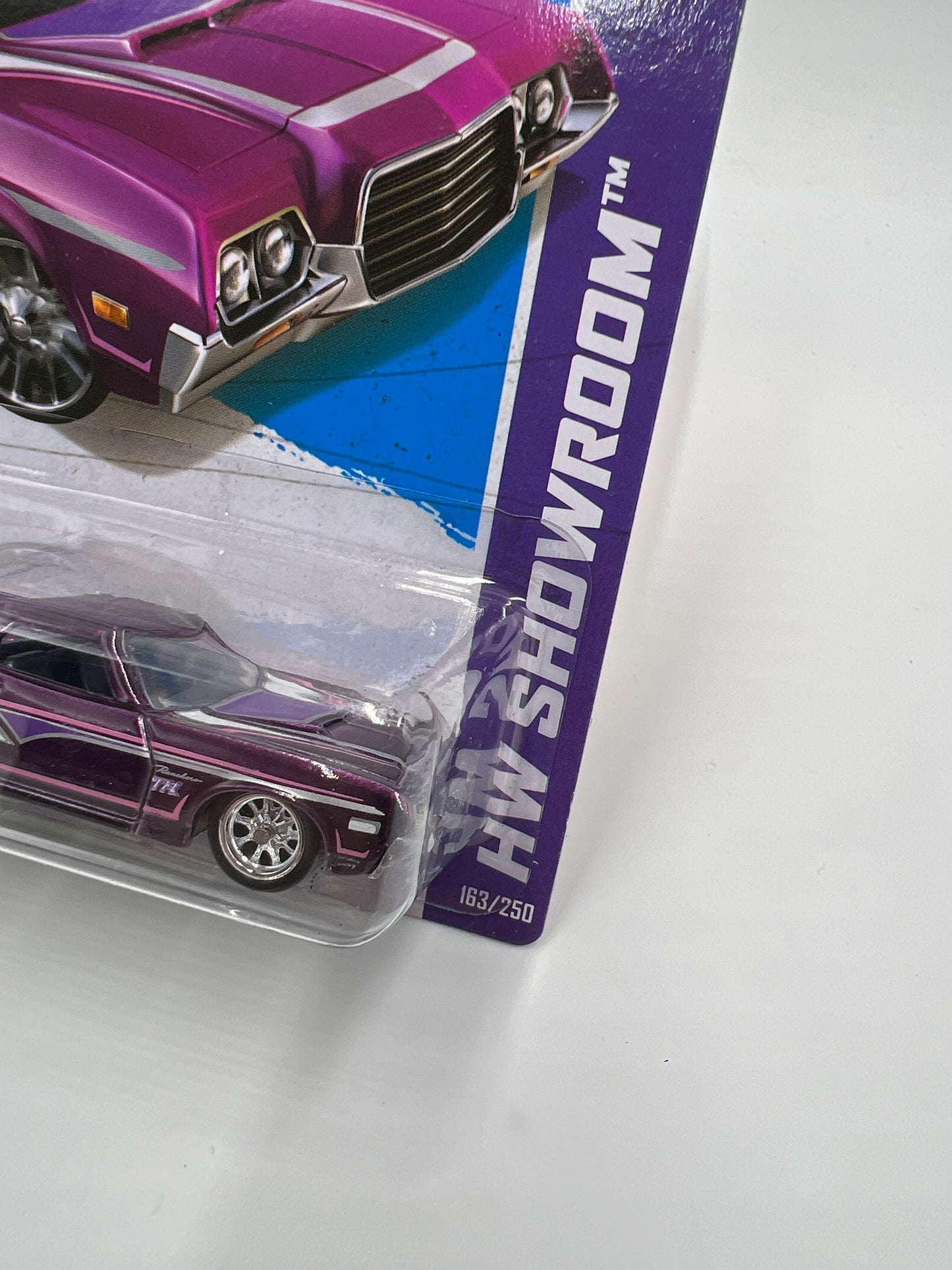 2013 Hot Wheels Super Treasure Hunt #163 72 Ford Ranchero Purple W/Protector