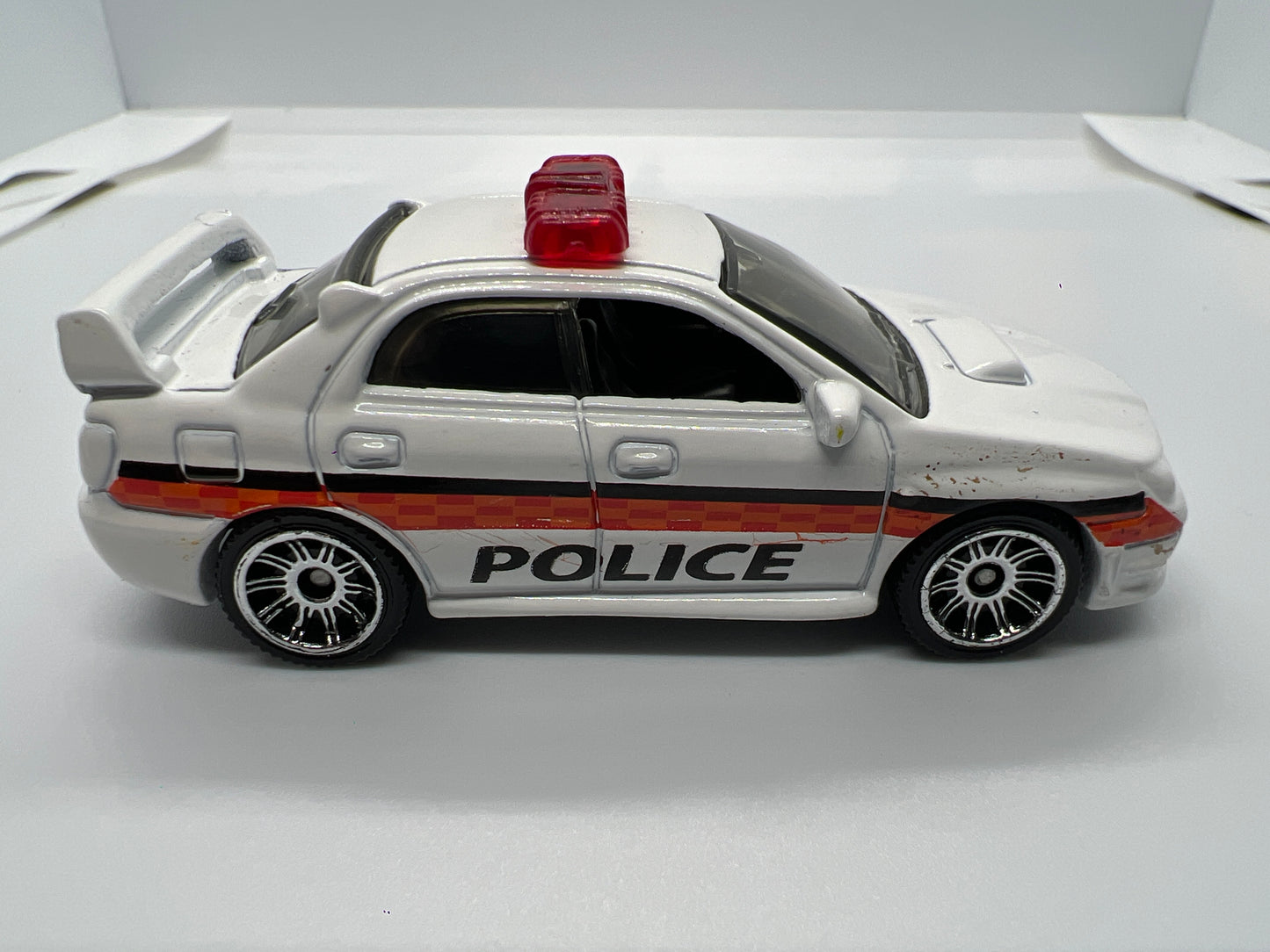 Matchbox 1/64 2007 Subaru Impreza WRX White Police Loose