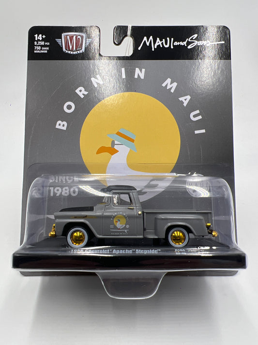 M2 Machines Auto-Drivers CHASE Maui And Sons 1958 Chevrolet Apache Stepside Gray R104