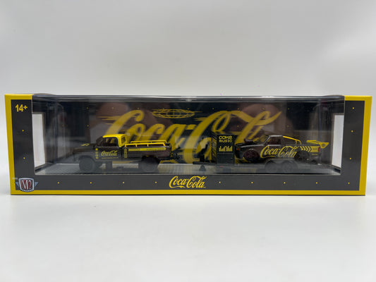 M2 Machines Auto Haulers TW48 Coca Cola 1969 Ford F-100 Ranger 4x4 & 1995 Ranger XLT