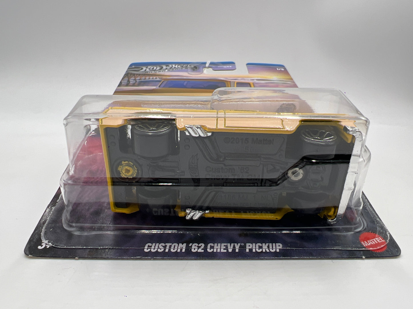 2025 HW Silver Series Surfs Up #1 Custom 62 Chevy Pickup Yellow 155C